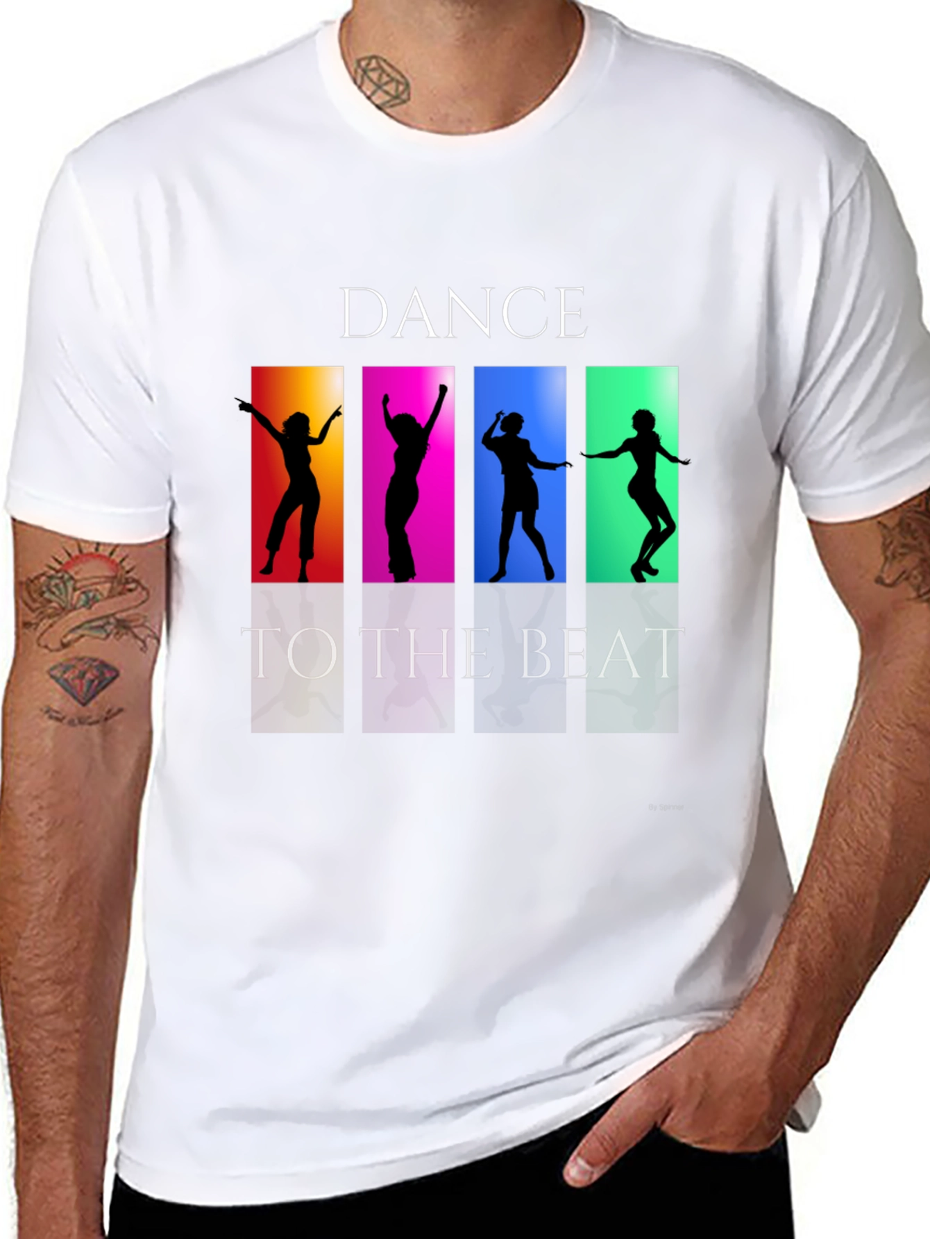Dance to the Beat Graphic Tee - Black