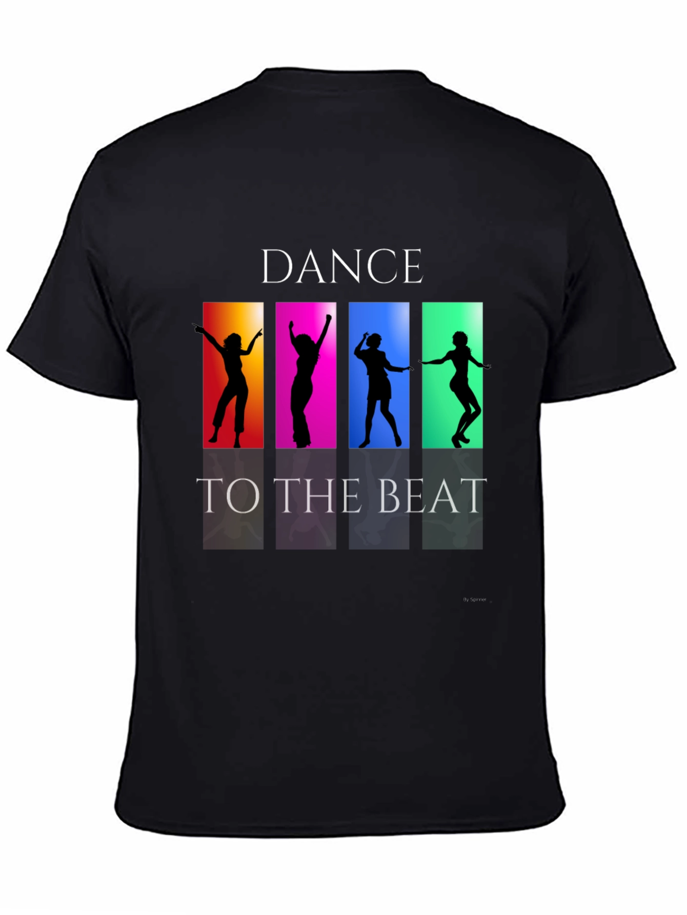 Dance to the Beat Graphic Tee - Black