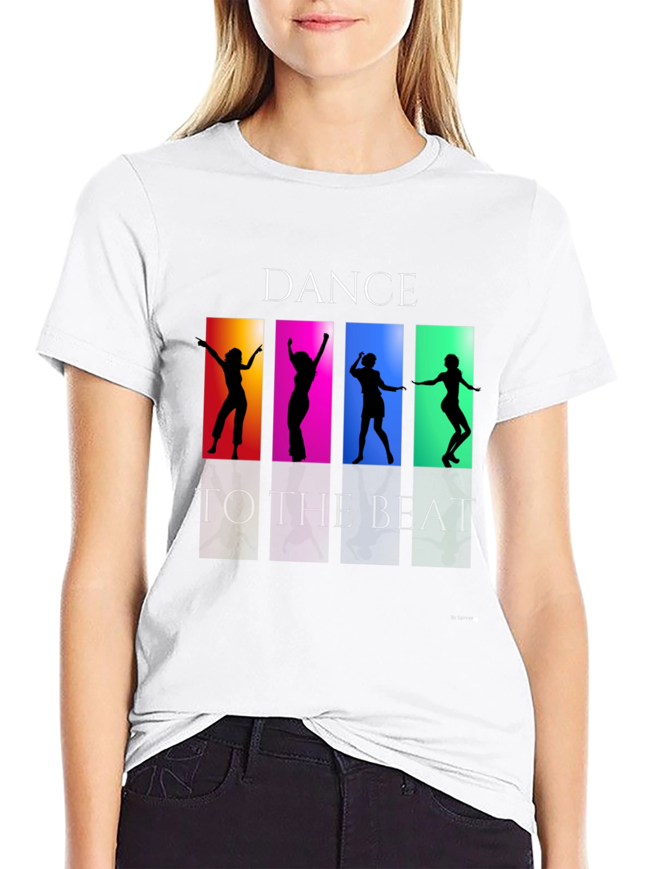 Dance to the Beat Graphic Tee - Black