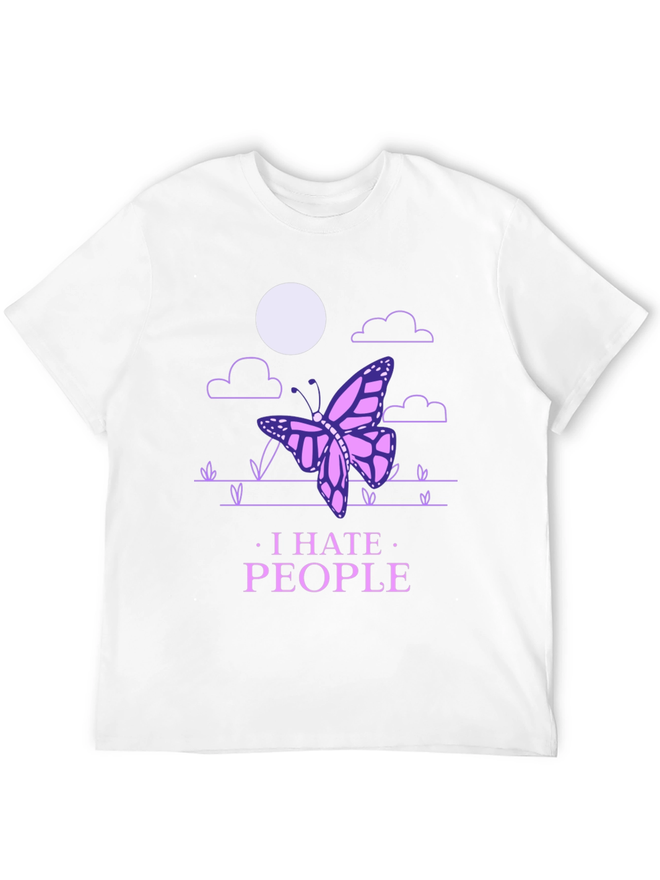 I Hate People Butterfly T-Shirt - Introvert Style