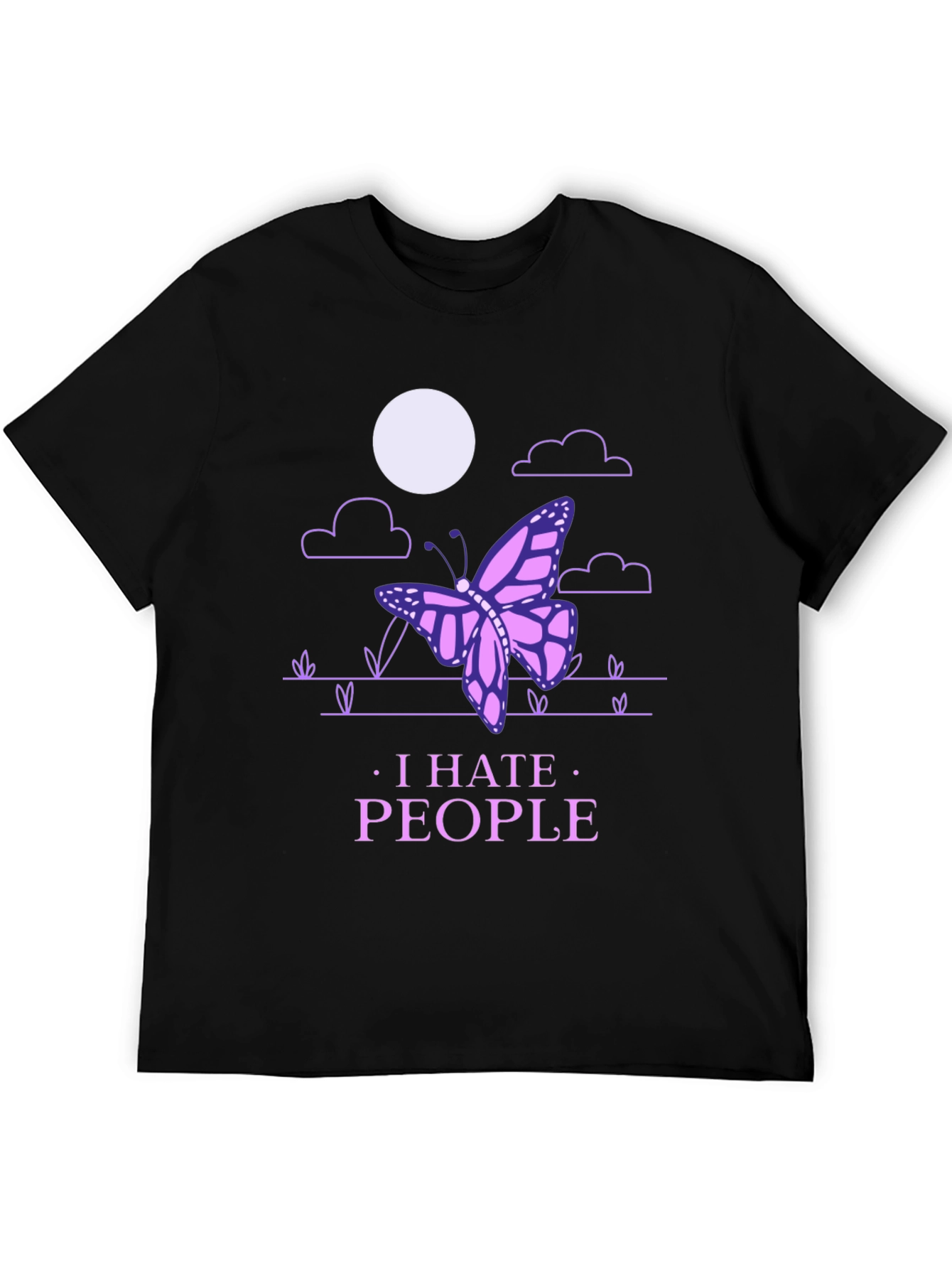 I Hate People Butterfly T-Shirt - Introvert Style