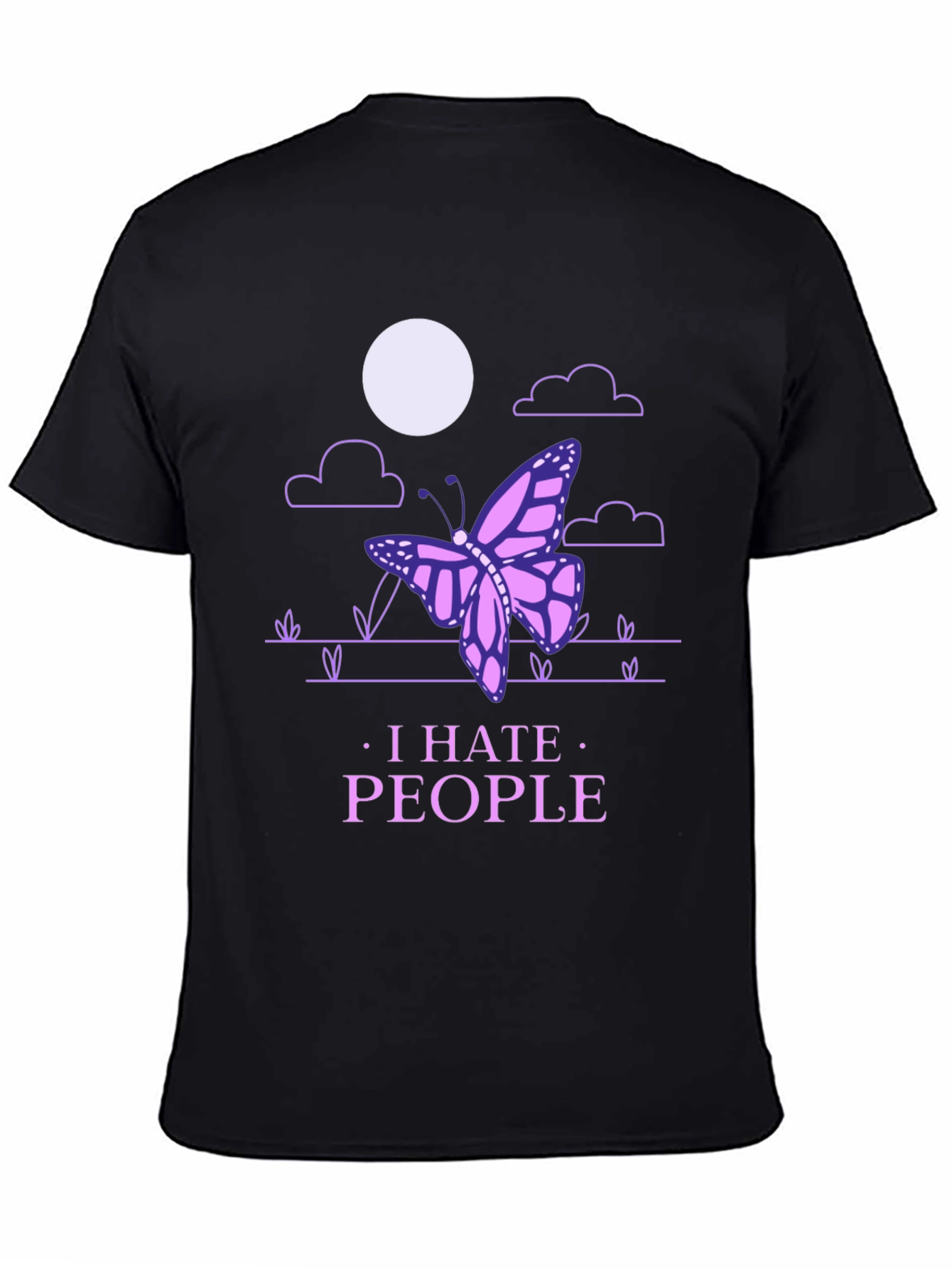 I Hate People Butterfly T-Shirt - Introvert Style