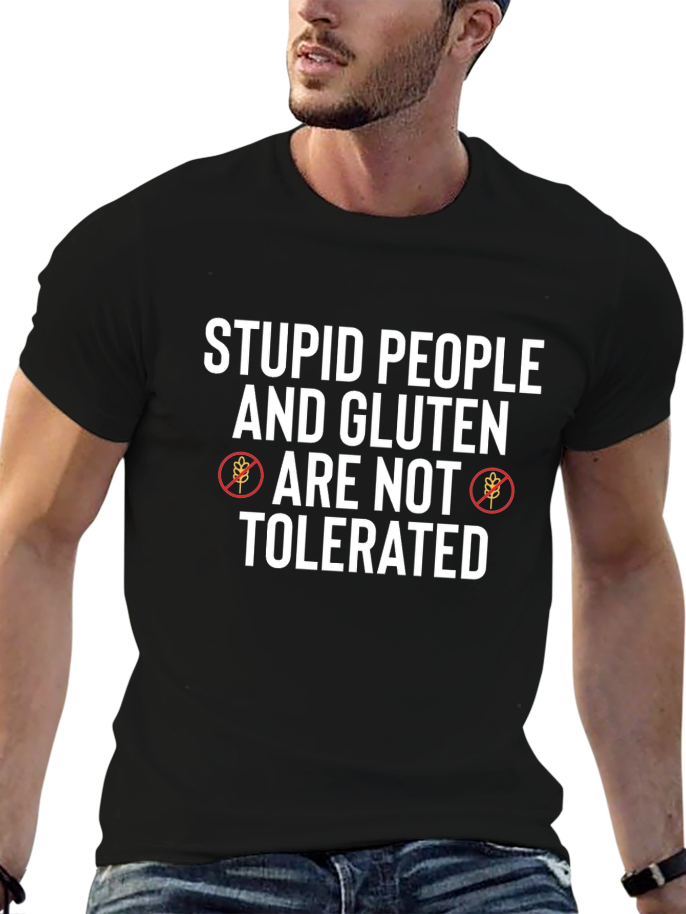 Stupid People & Gluten Not Tolerated T-Shirt