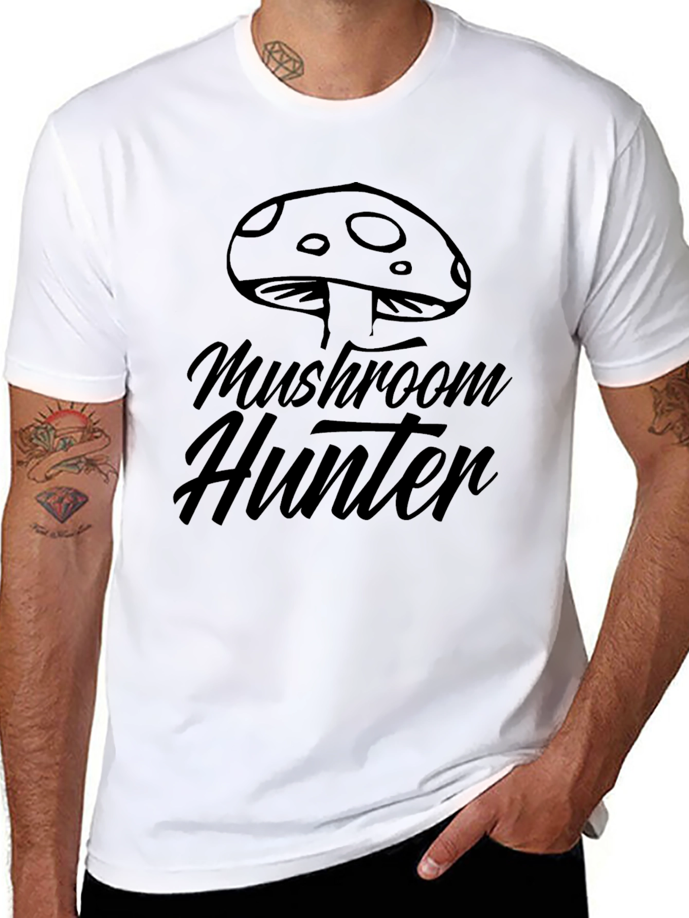 Mushroom Hunter Graphic T-Shirt