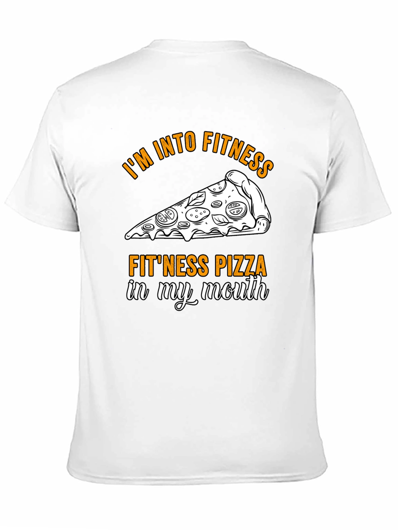 Fitness Pizza T-Shirt Funny Workout Tee