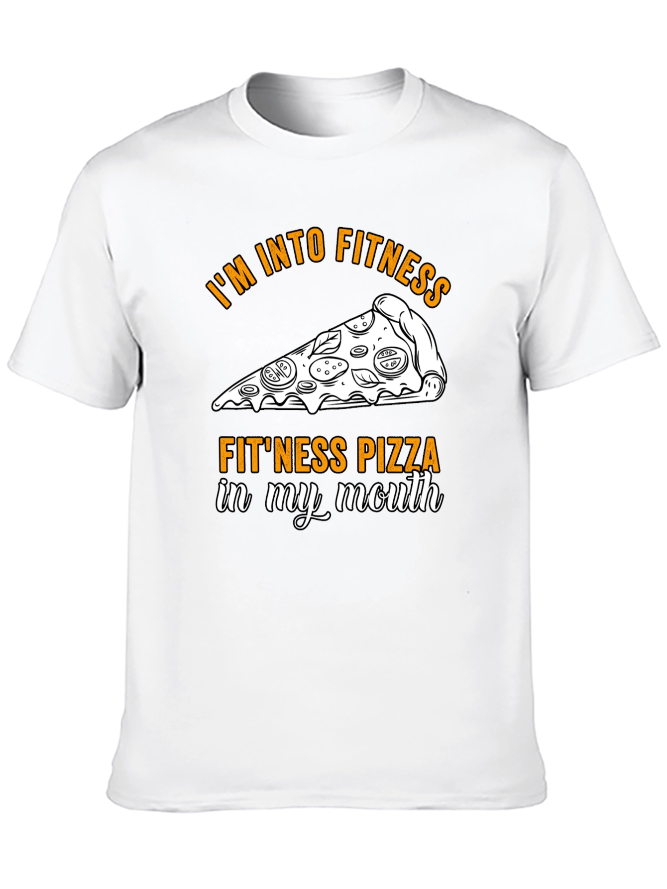 Fitness Pizza T-Shirt Funny Workout Tee