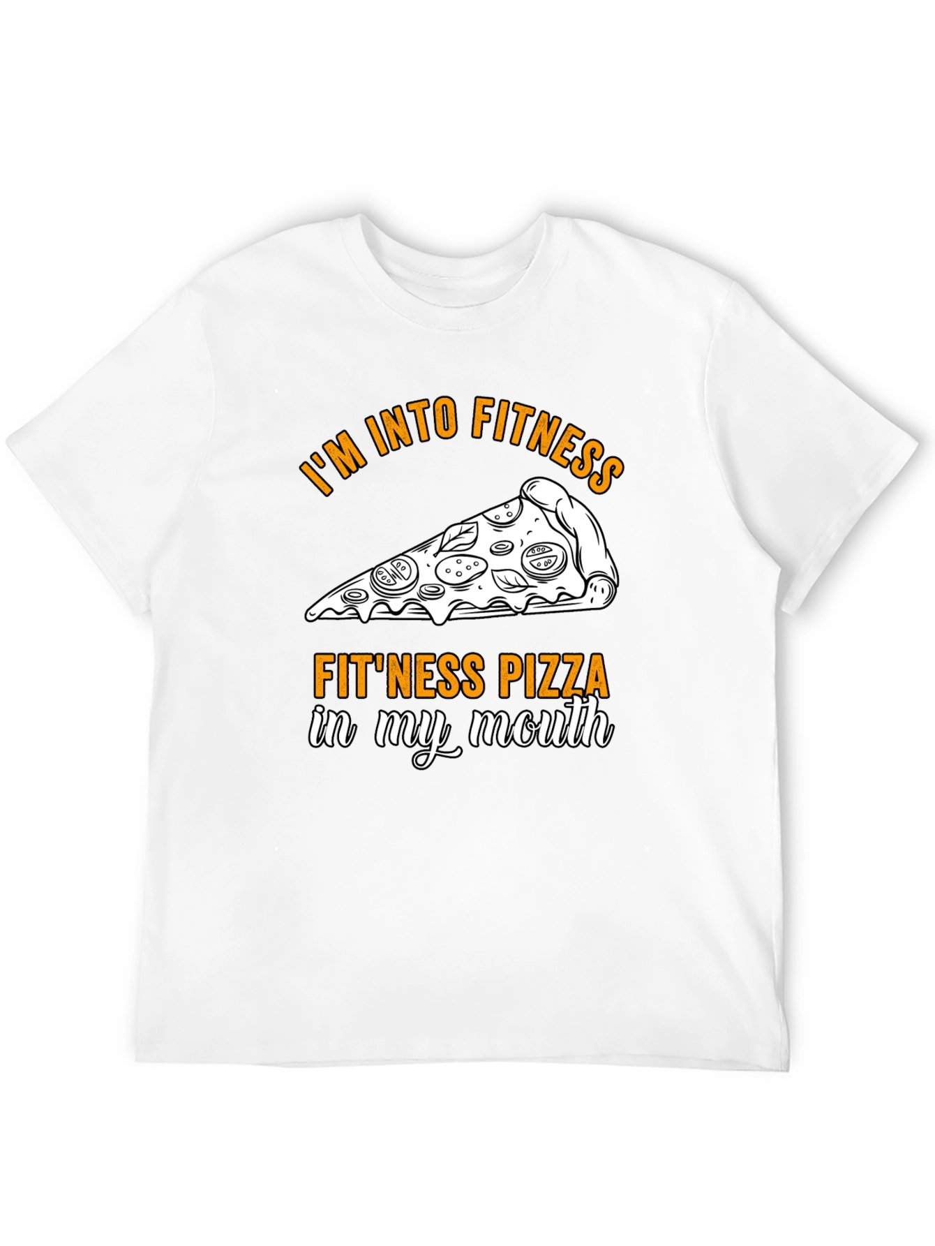 Fitness Pizza T-Shirt Funny Workout Tee