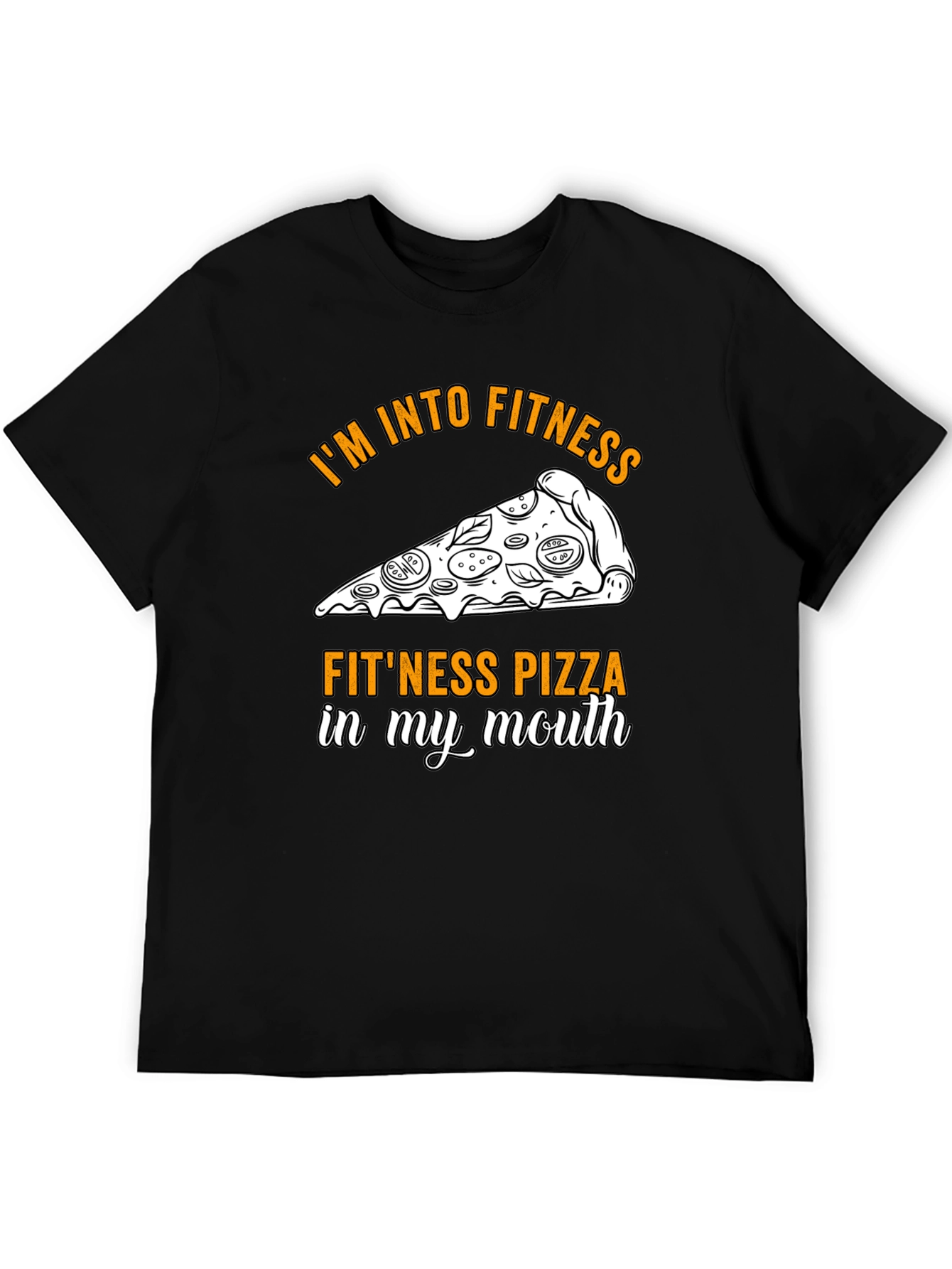 Fitness Pizza T-Shirt Funny Workout Tee