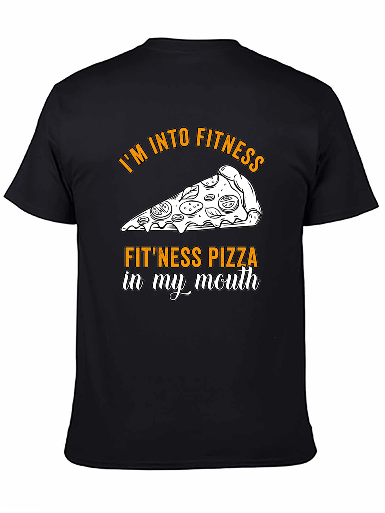 Fitness Pizza T-Shirt Funny Workout Tee