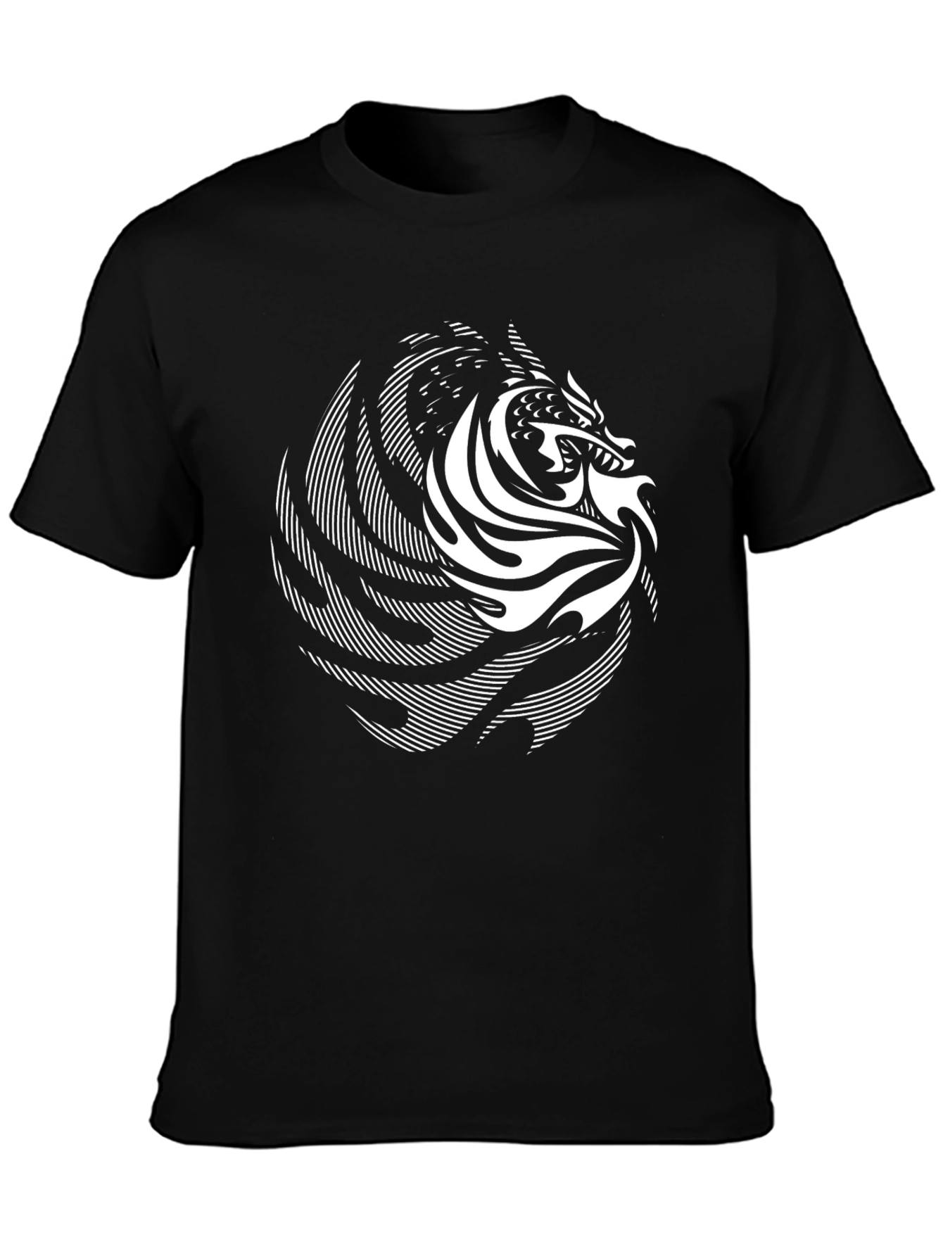 Dragon Graphic Black T-Shirt - Stylish Casual Wear
