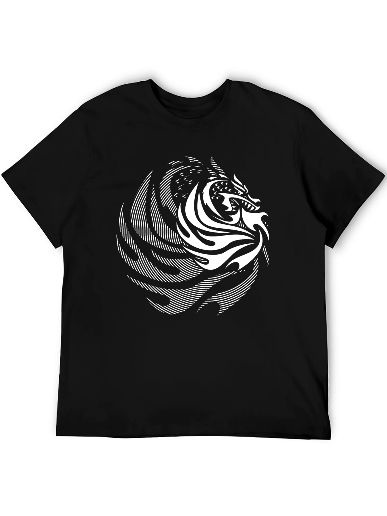 Dragon Graphic Black T-Shirt - Stylish Casual Wear