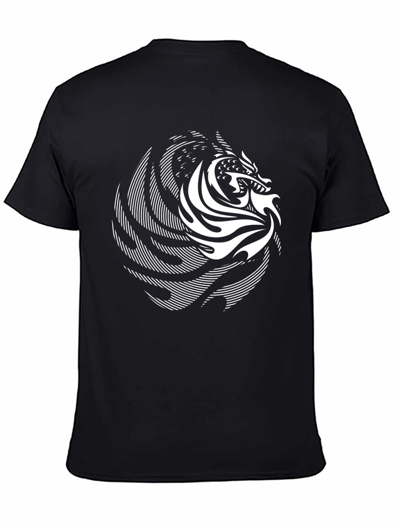 Dragon Graphic Black T-Shirt - Stylish Casual Wear