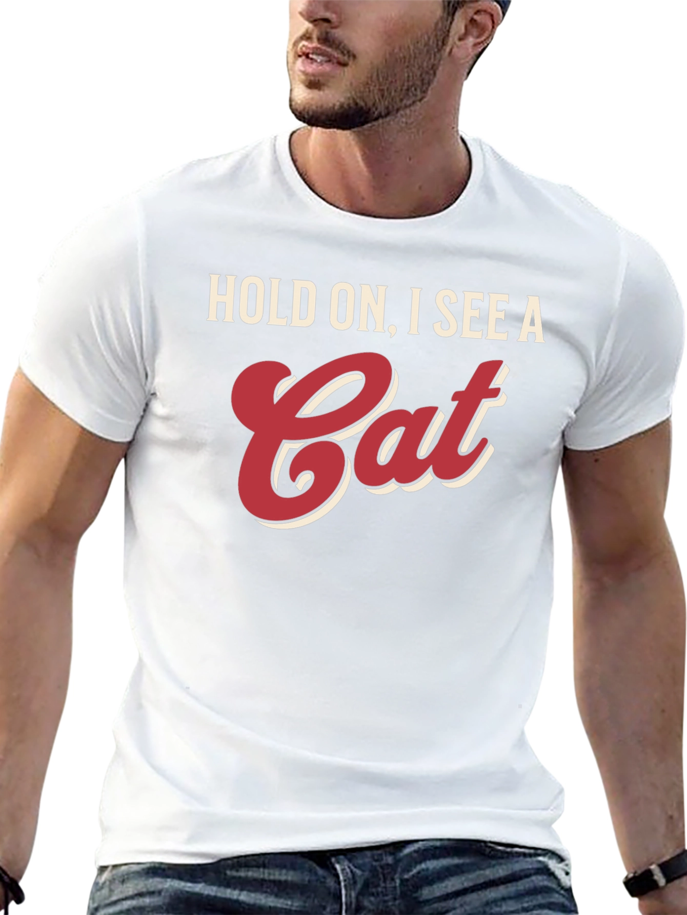 Hold On I See A Cat T-Shirt