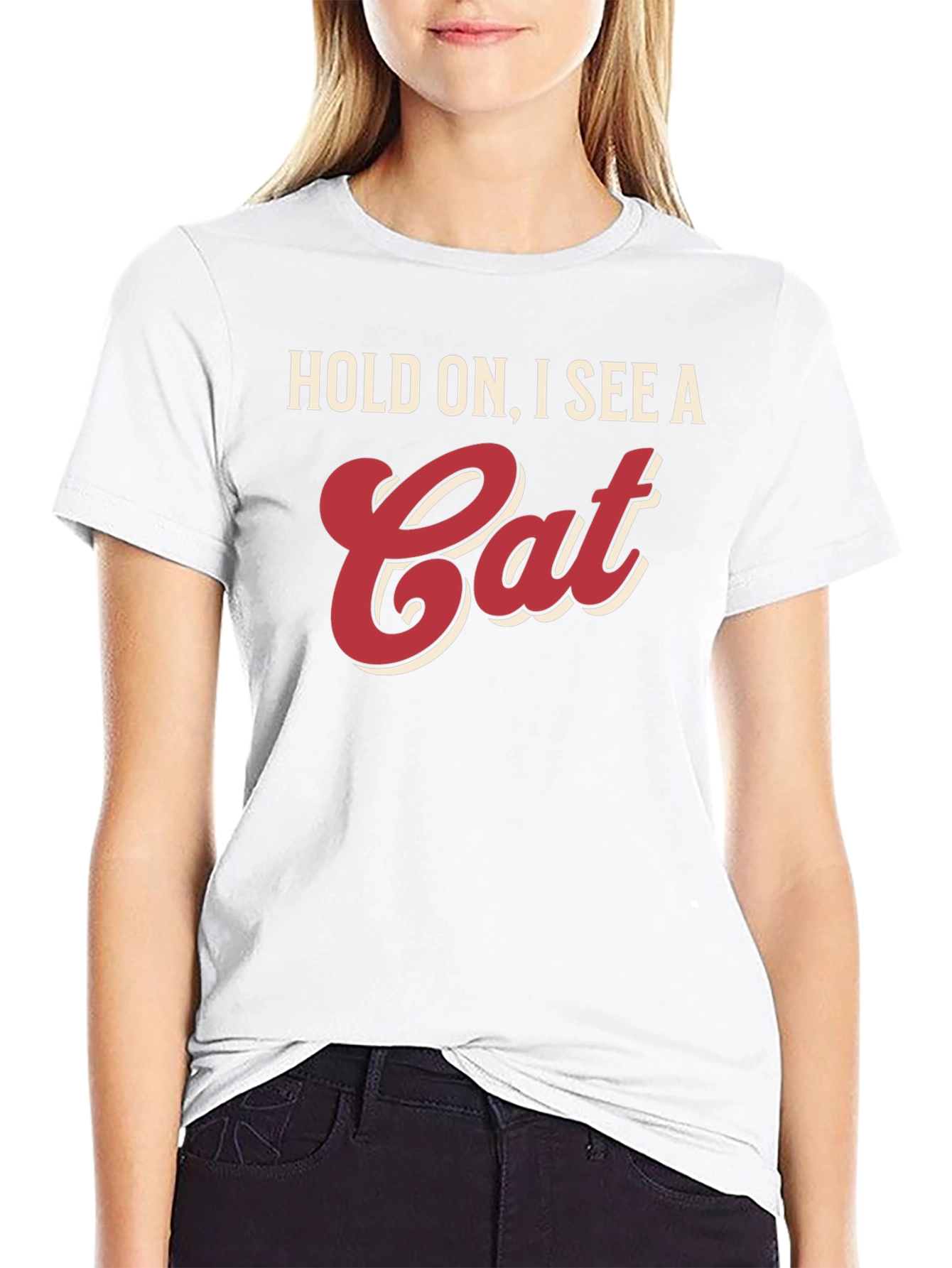 Hold On I See A Cat T-Shirt