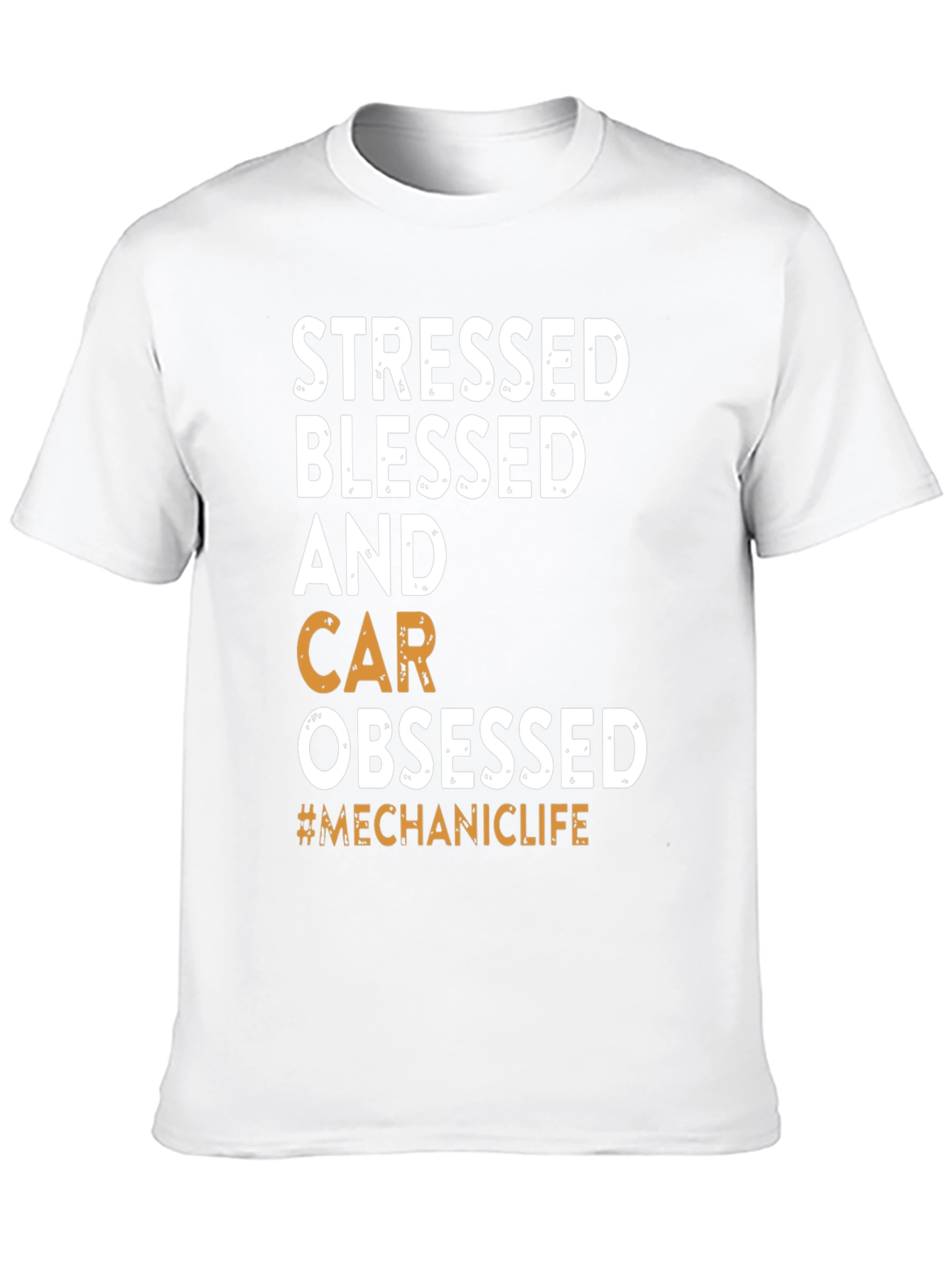 Stressed Blessed Car Obsessed T-Shirt