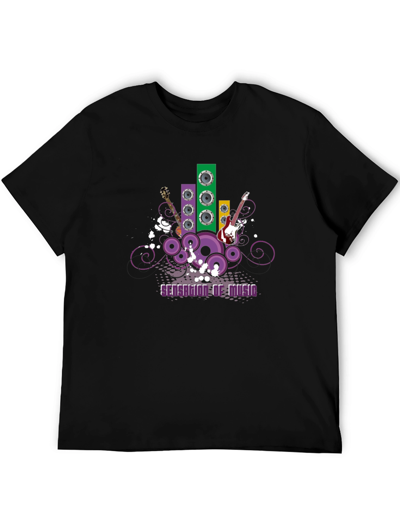 Music Lovers Graphic Tee - Black