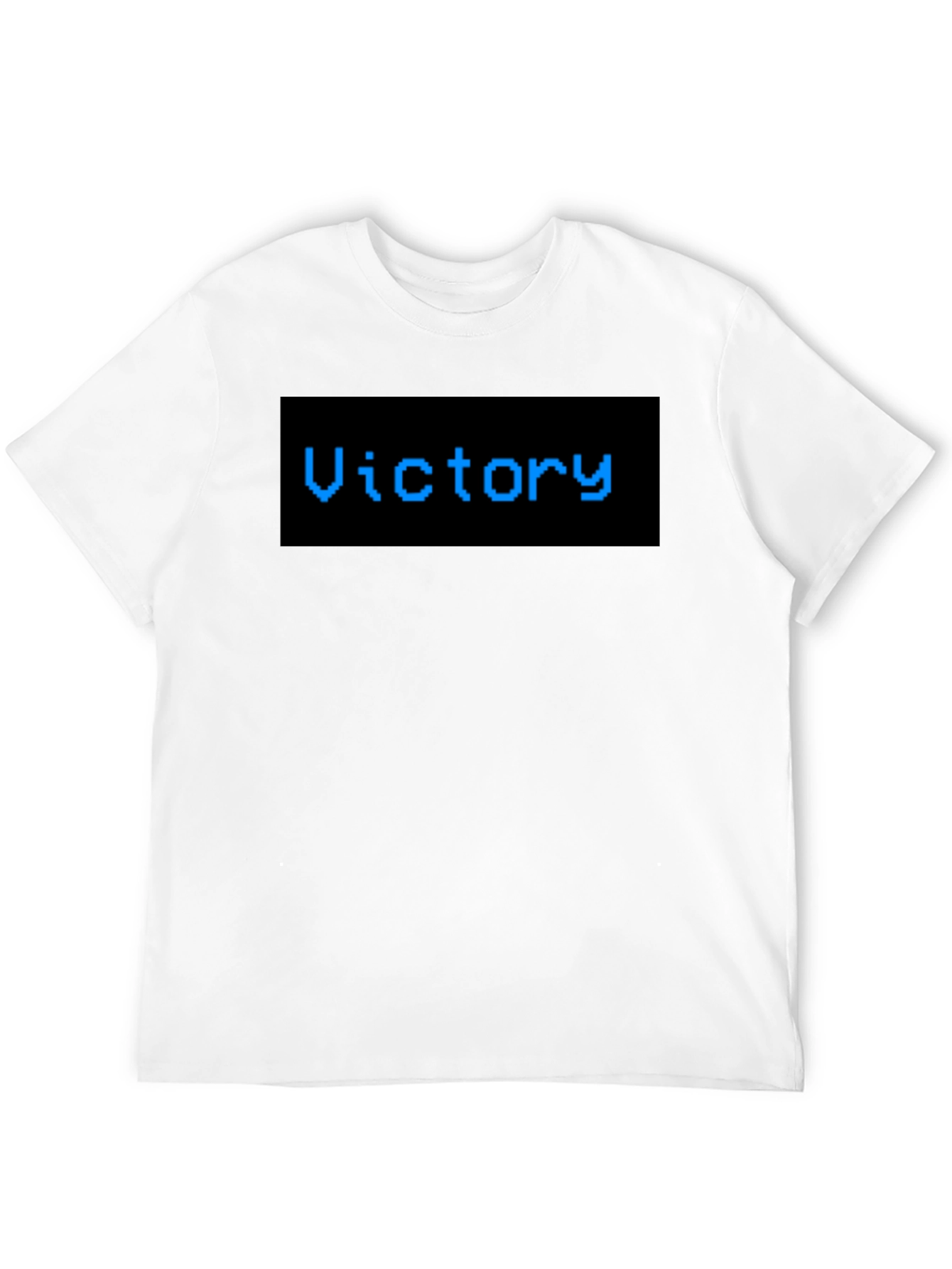 Victory Pixel Art T-Shirt - Classic Black Tee