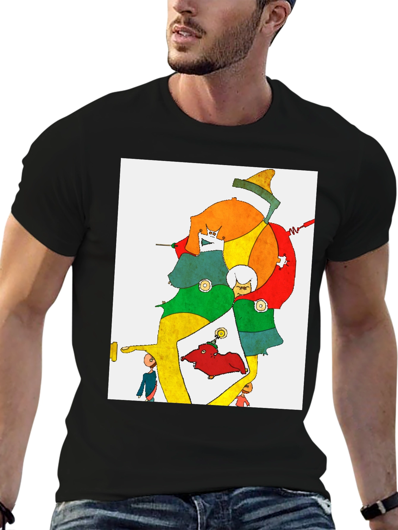 Abstract Art Graphic Tee - Unique Design