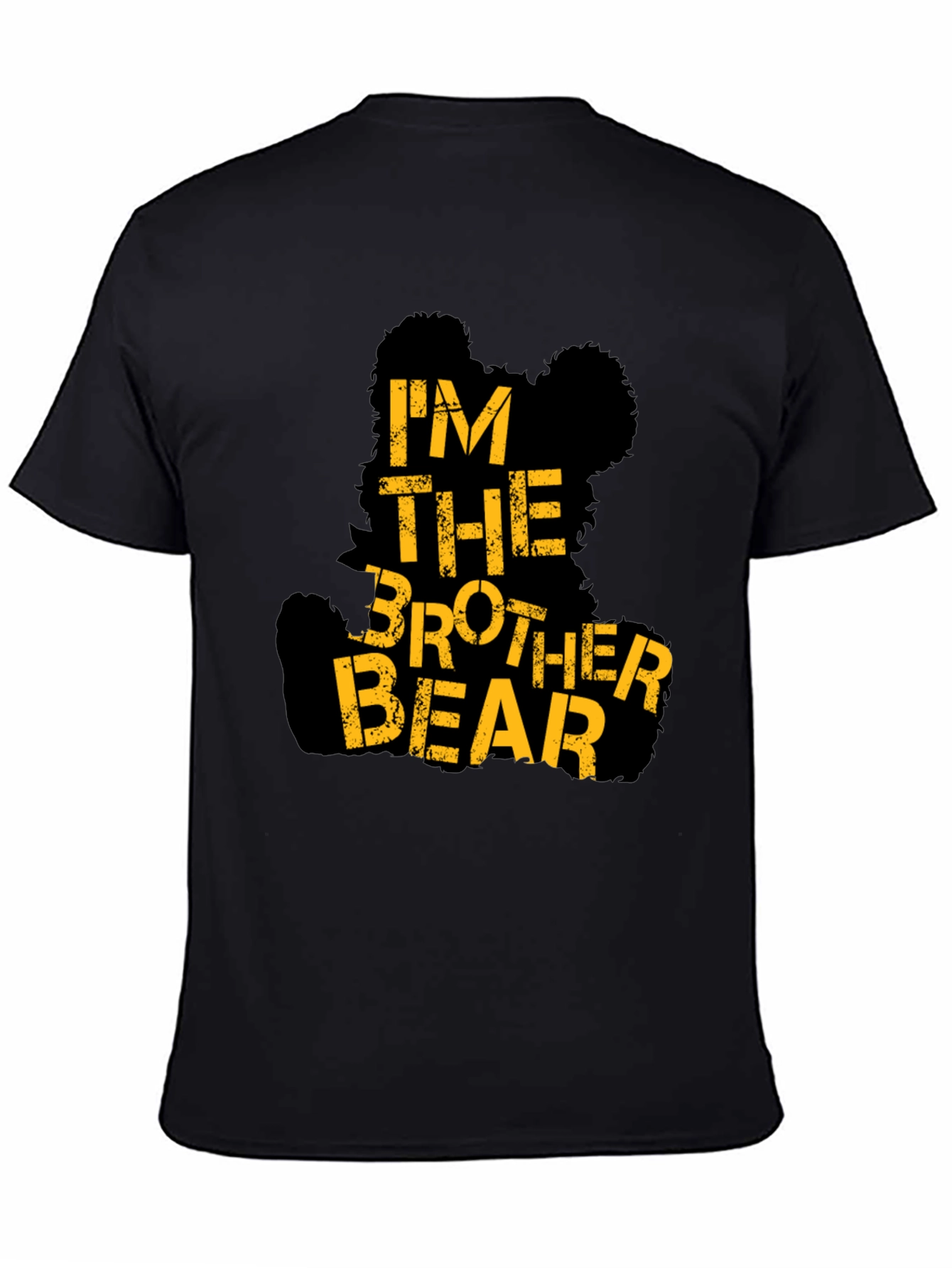 Im The Brother Bear Black Graphic T-Shirt