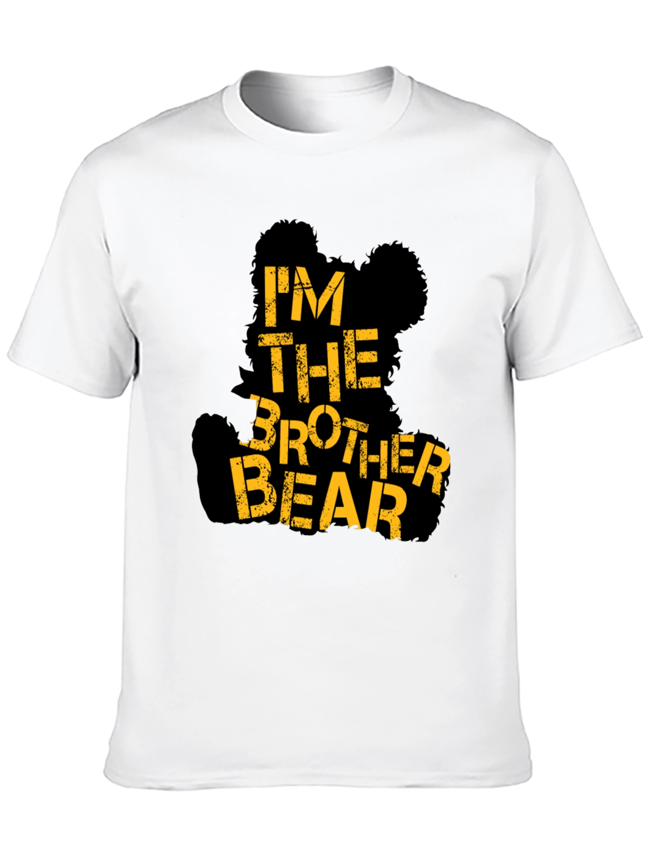 Im The Brother Bear Black Graphic T-Shirt