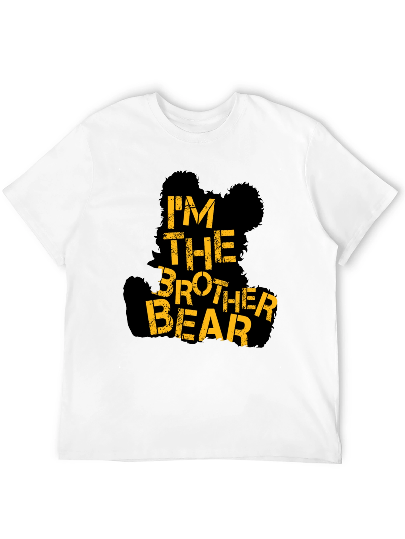 Im The Brother Bear Black Graphic T-Shirt