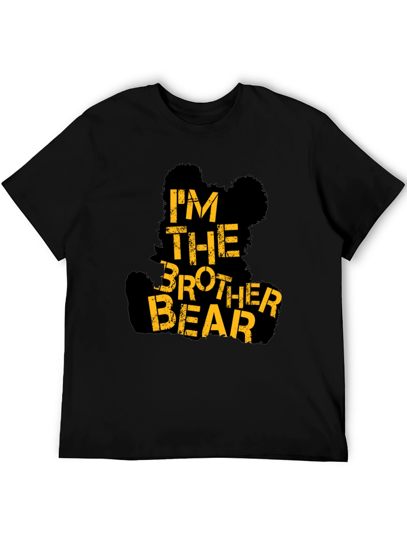 Im The Brother Bear Black Graphic T-Shirt