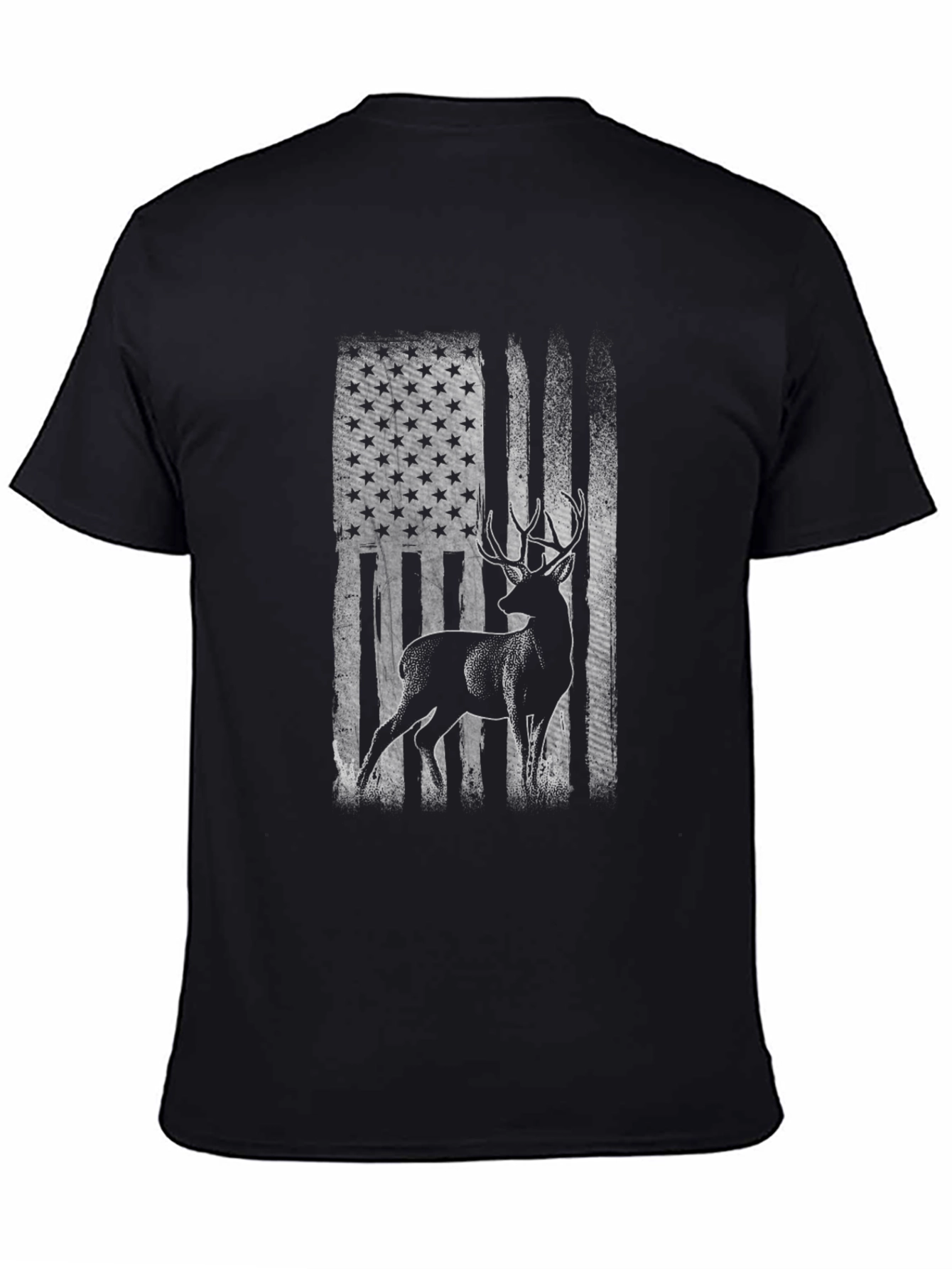 Deer American Flag Graphic Tee
