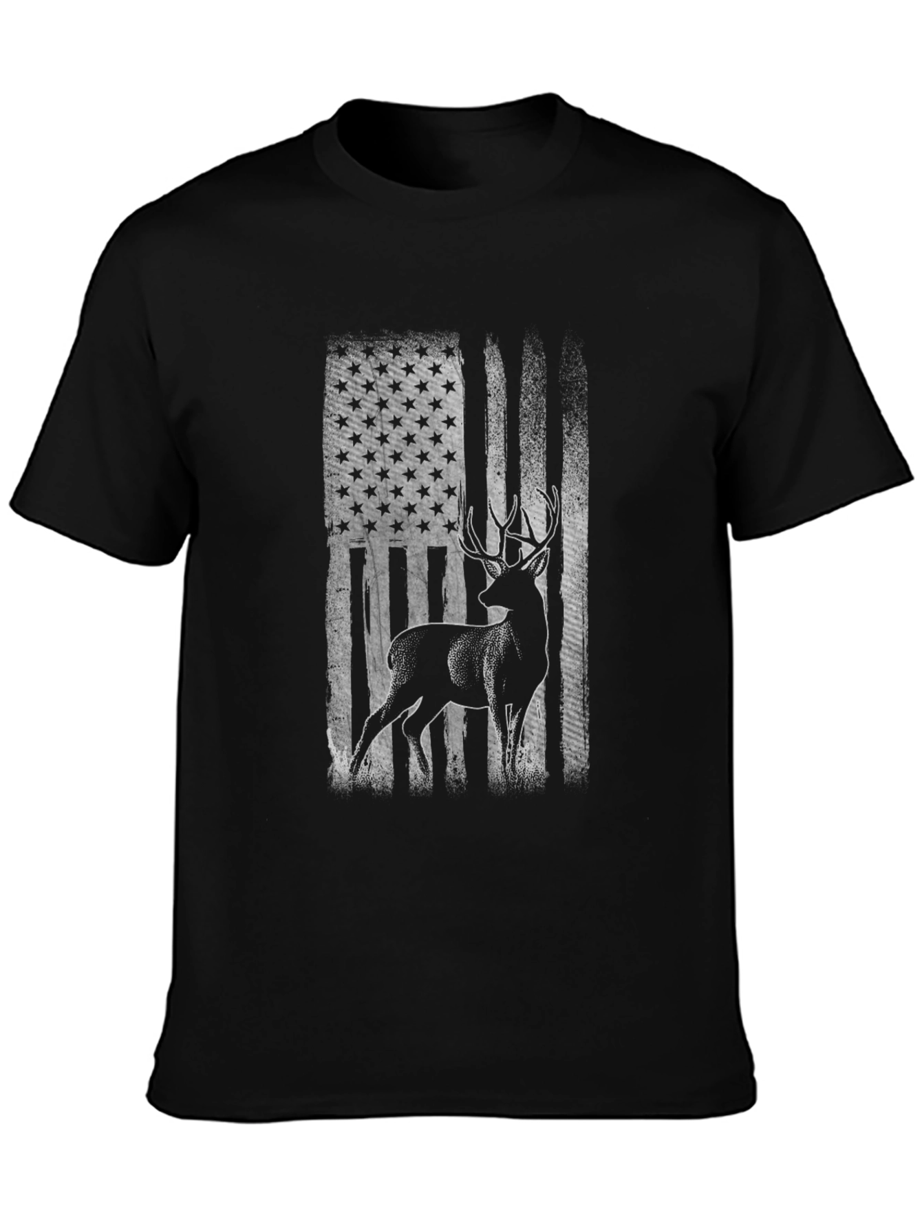 Deer American Flag Graphic Tee