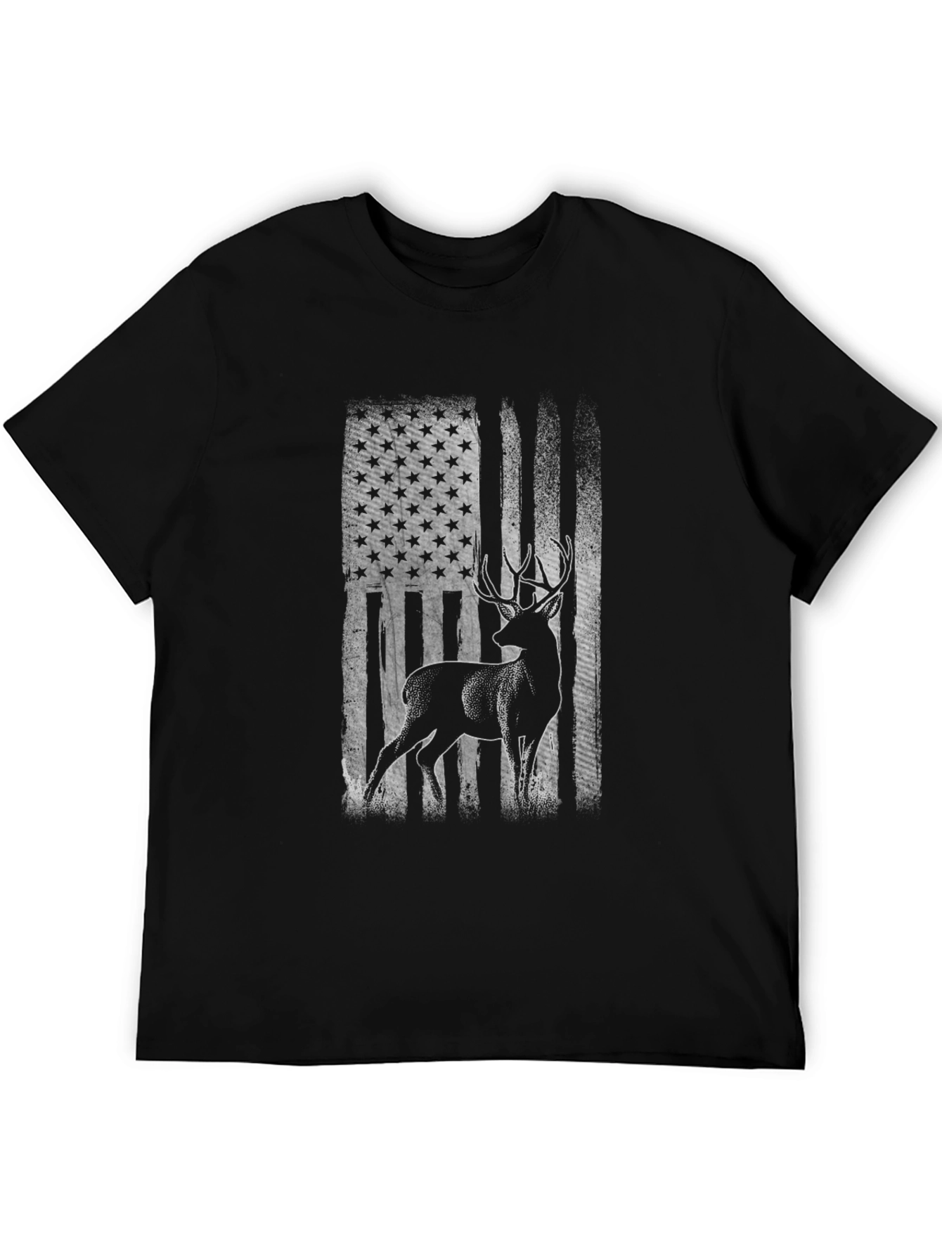 Deer American Flag Graphic Tee