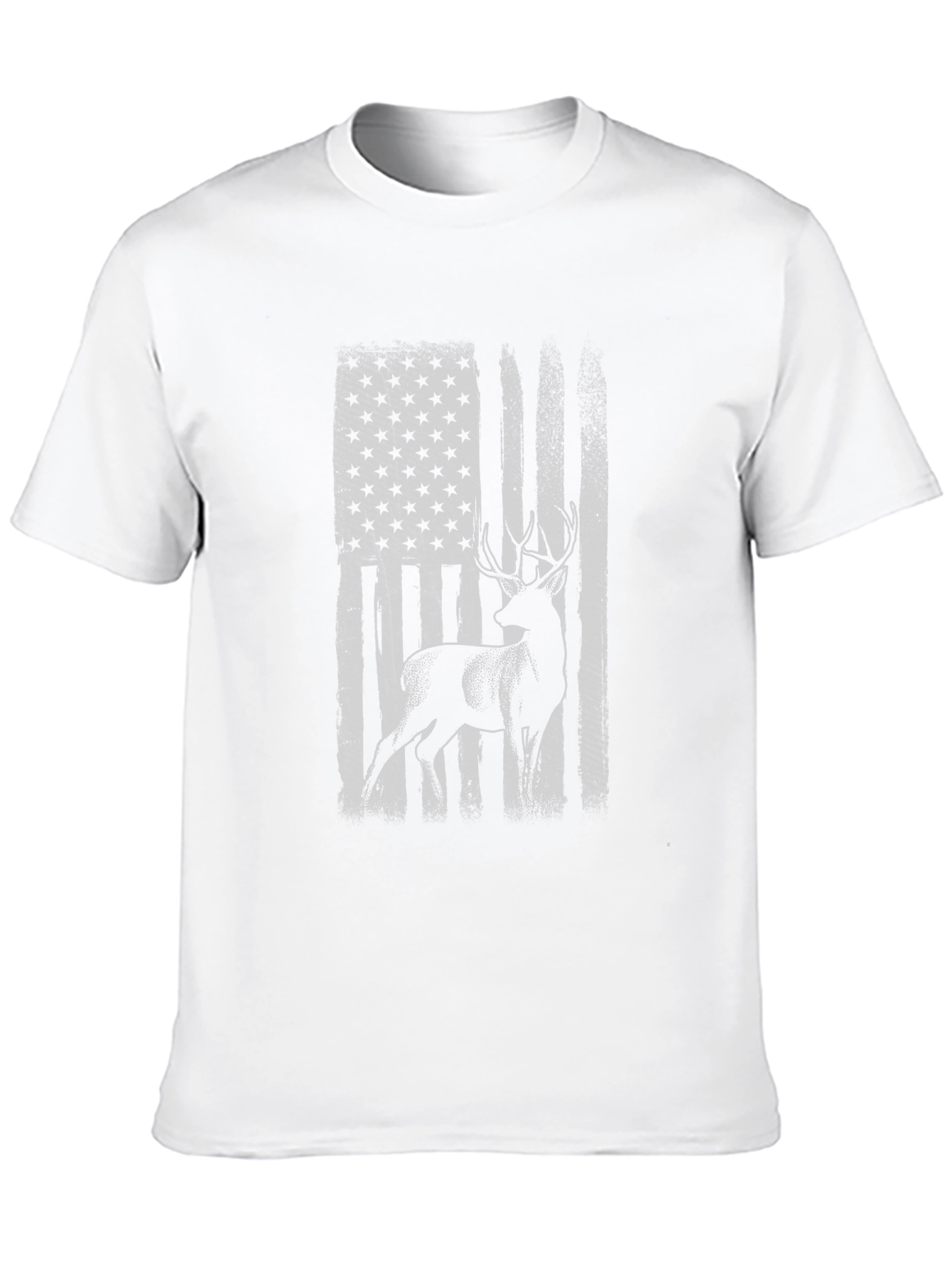 Deer American Flag Graphic Tee