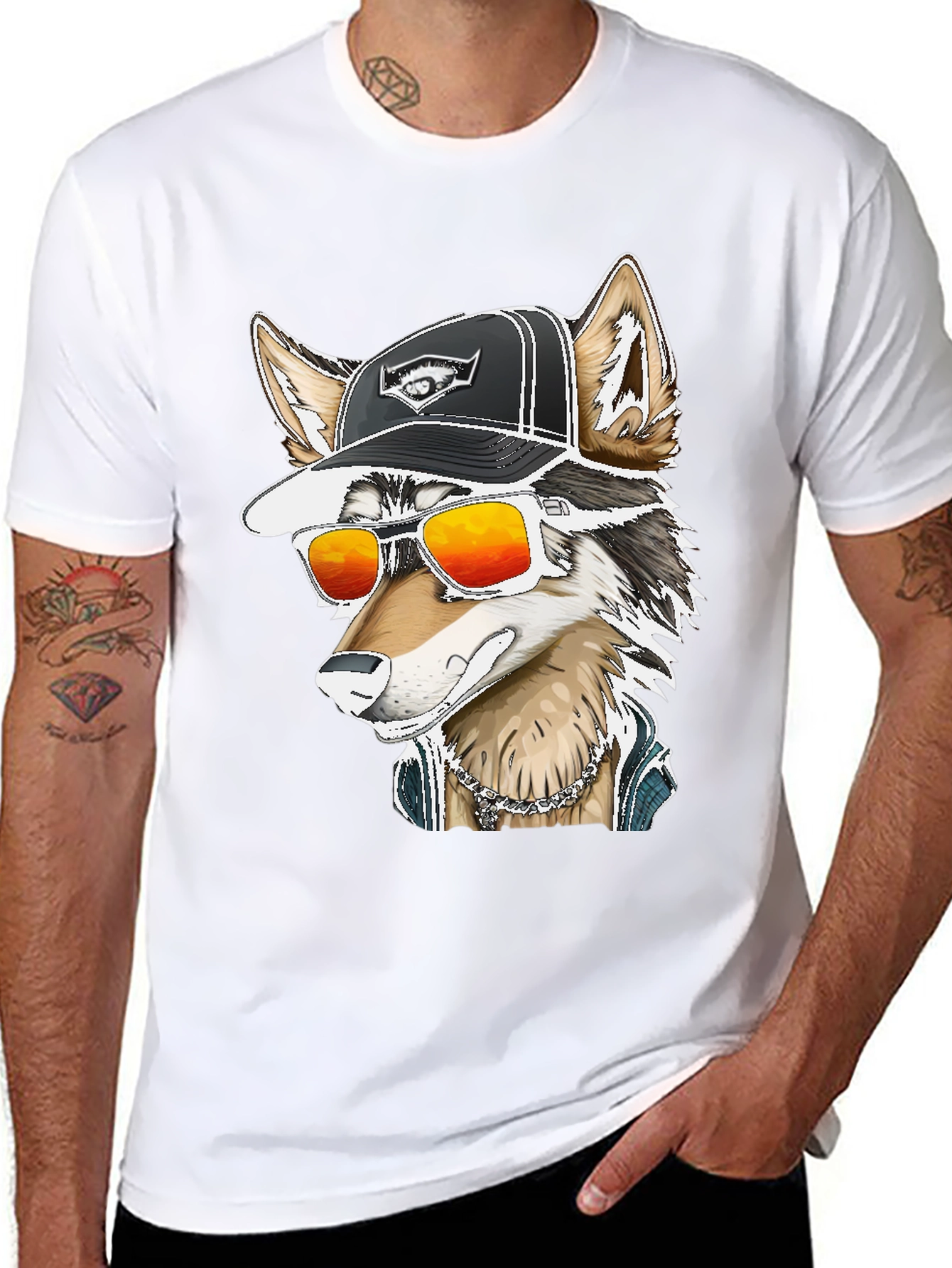 Cool Coyote Black T-Shirt