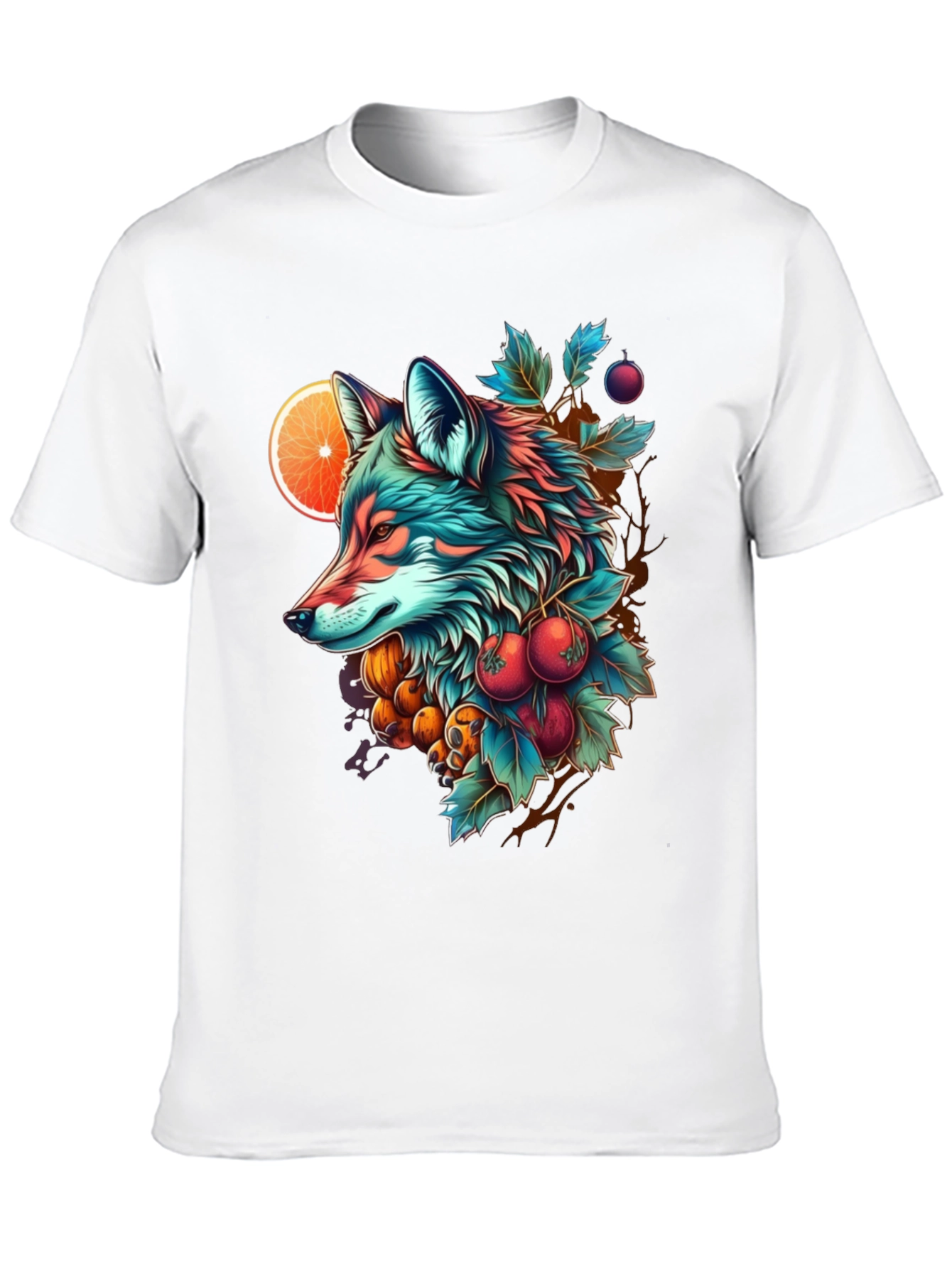 Vibrant Fox Graphic Tee - Nature Inspired Design
