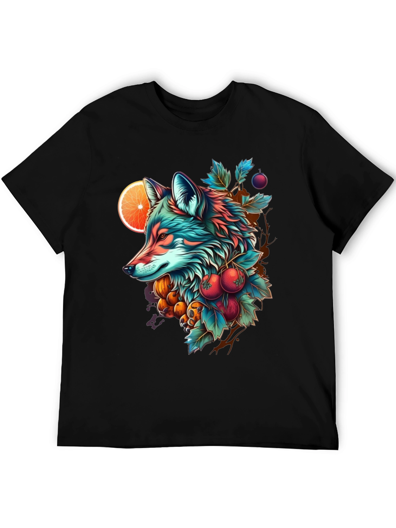 Vibrant Fox Graphic Tee - Nature Inspired Design