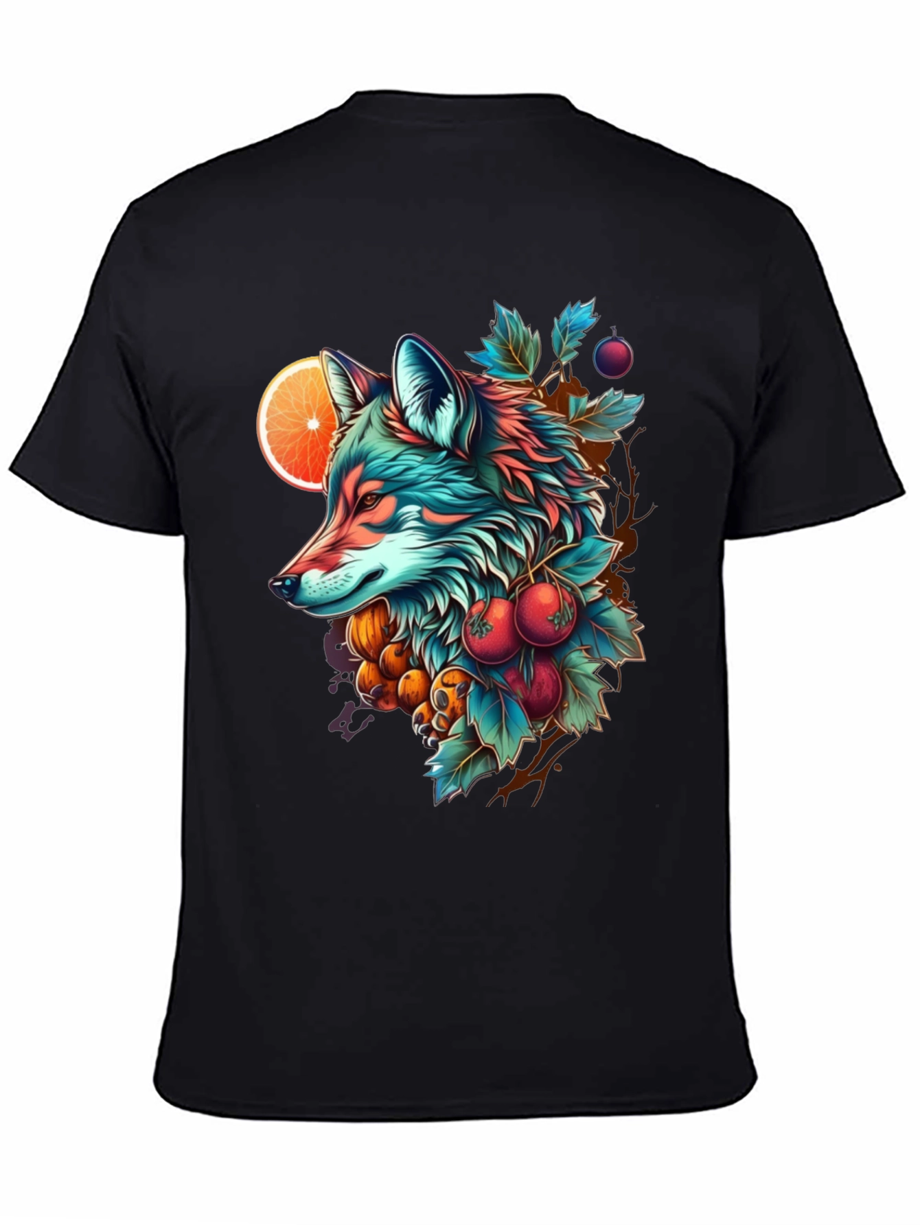 Vibrant Fox Graphic Tee - Nature Inspired Design