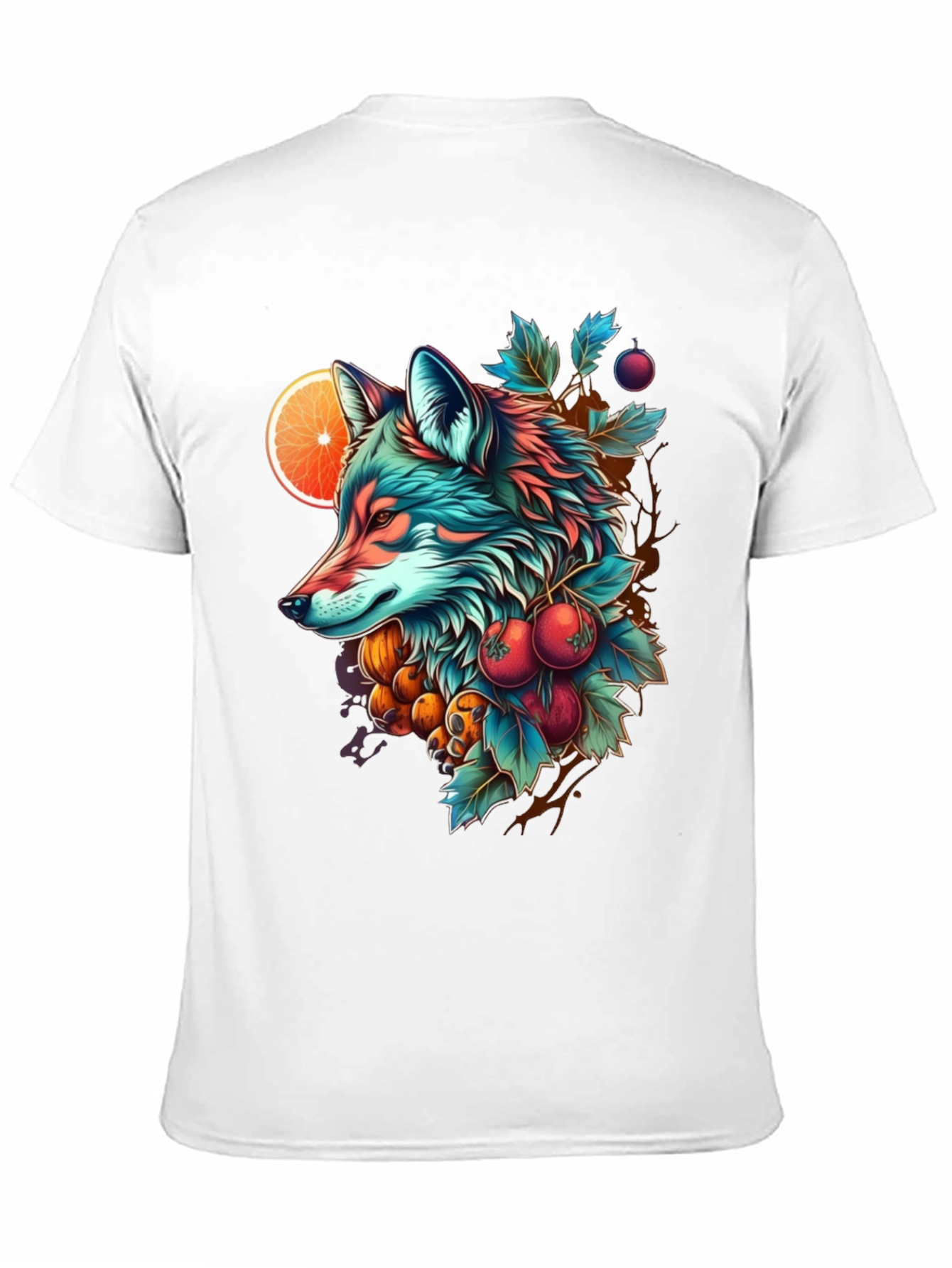 Vibrant Fox Graphic Tee - Nature Inspired Design