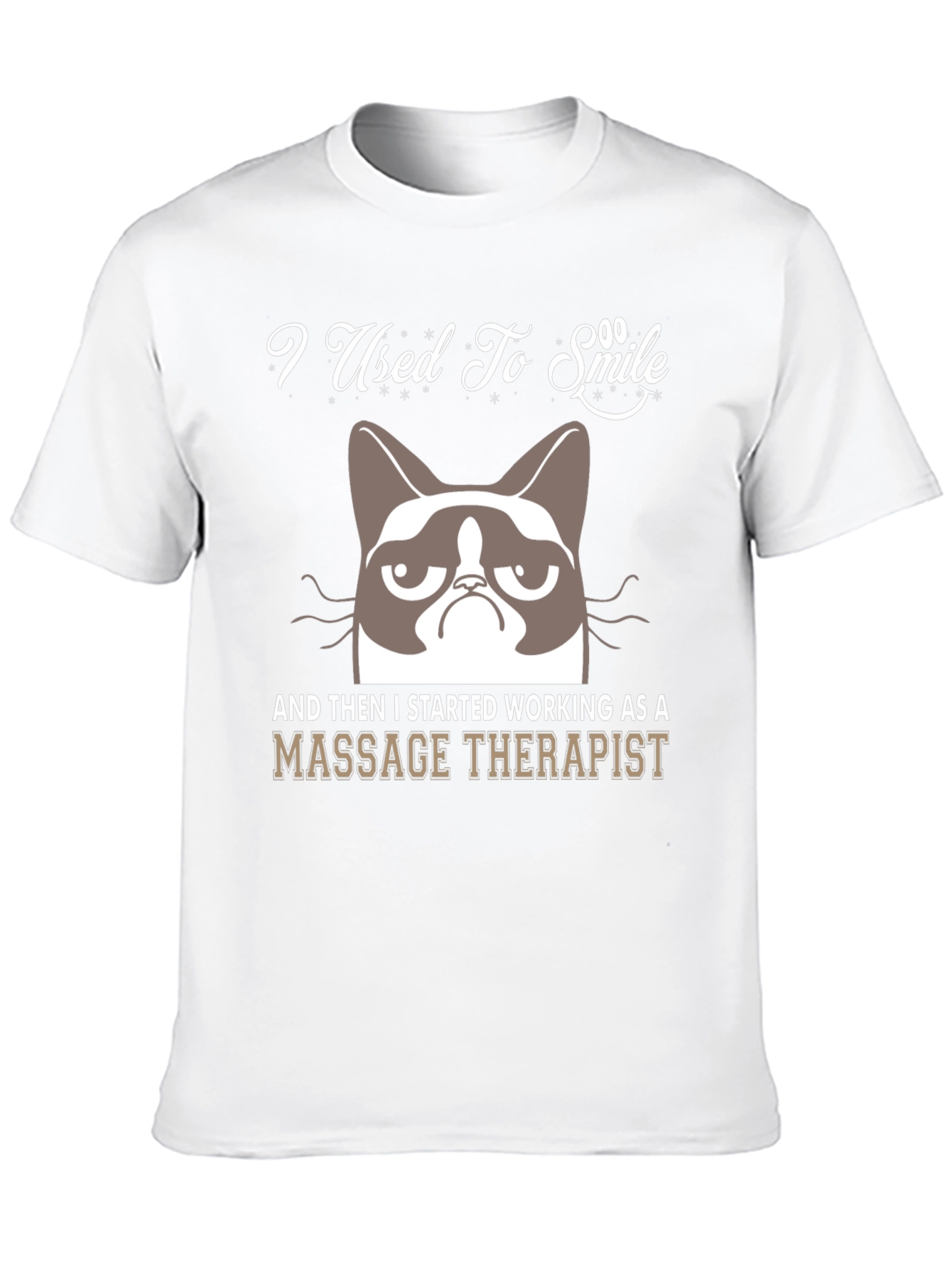 I Used To Smile Massage Therapist Grumpy Cat T-Shirt