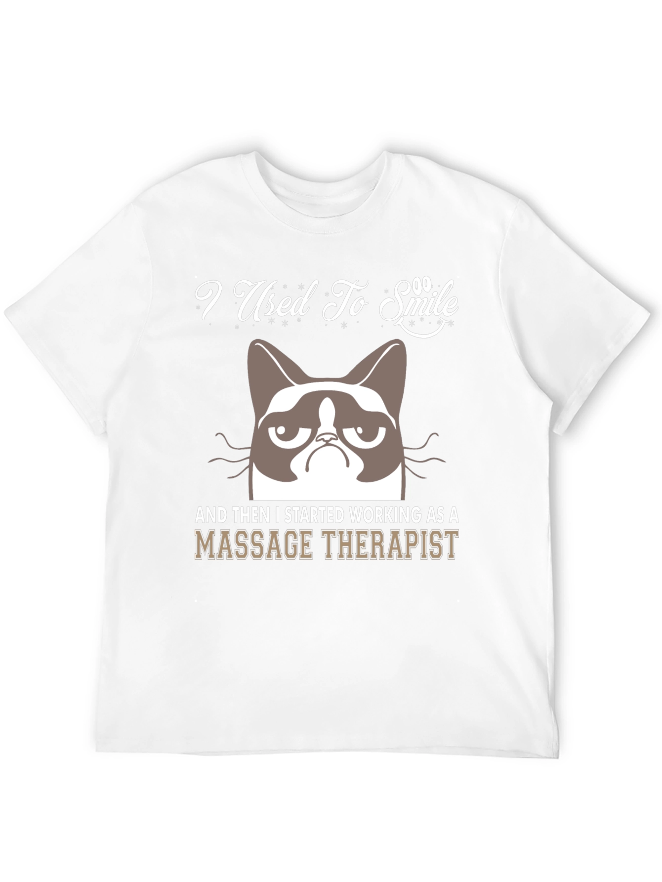 I Used To Smile Massage Therapist Grumpy Cat T-Shirt