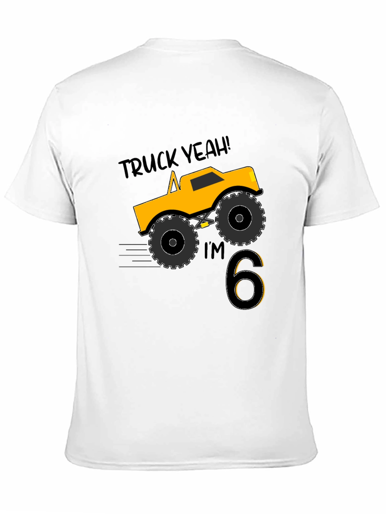 Truck Yeah Im 6! Boys Birthday T-Shirt