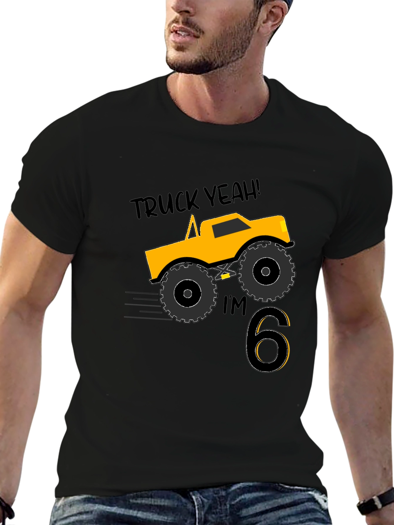 Truck Yeah Im 6! Boys Birthday T-Shirt