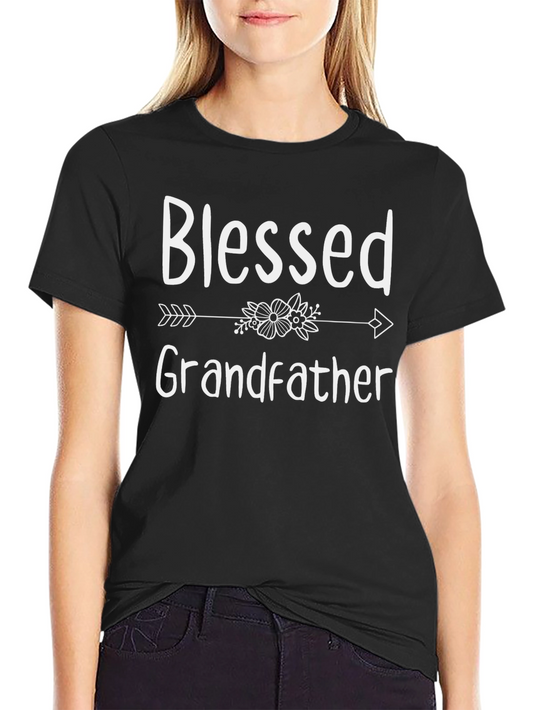 Blessed Grandfather Graphic Tee - Black