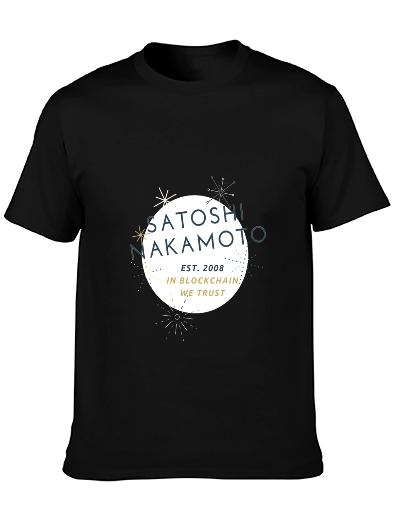 Satoshi Nakamoto Black T-Shirt