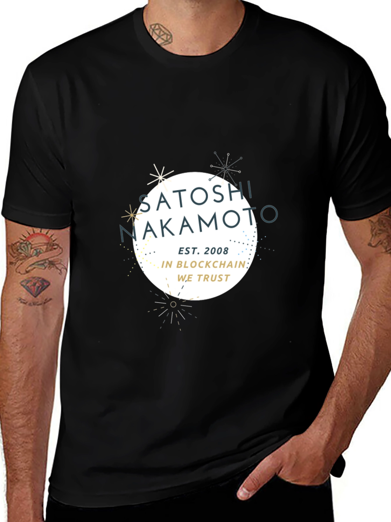 Satoshi Nakamoto Black T-Shirt