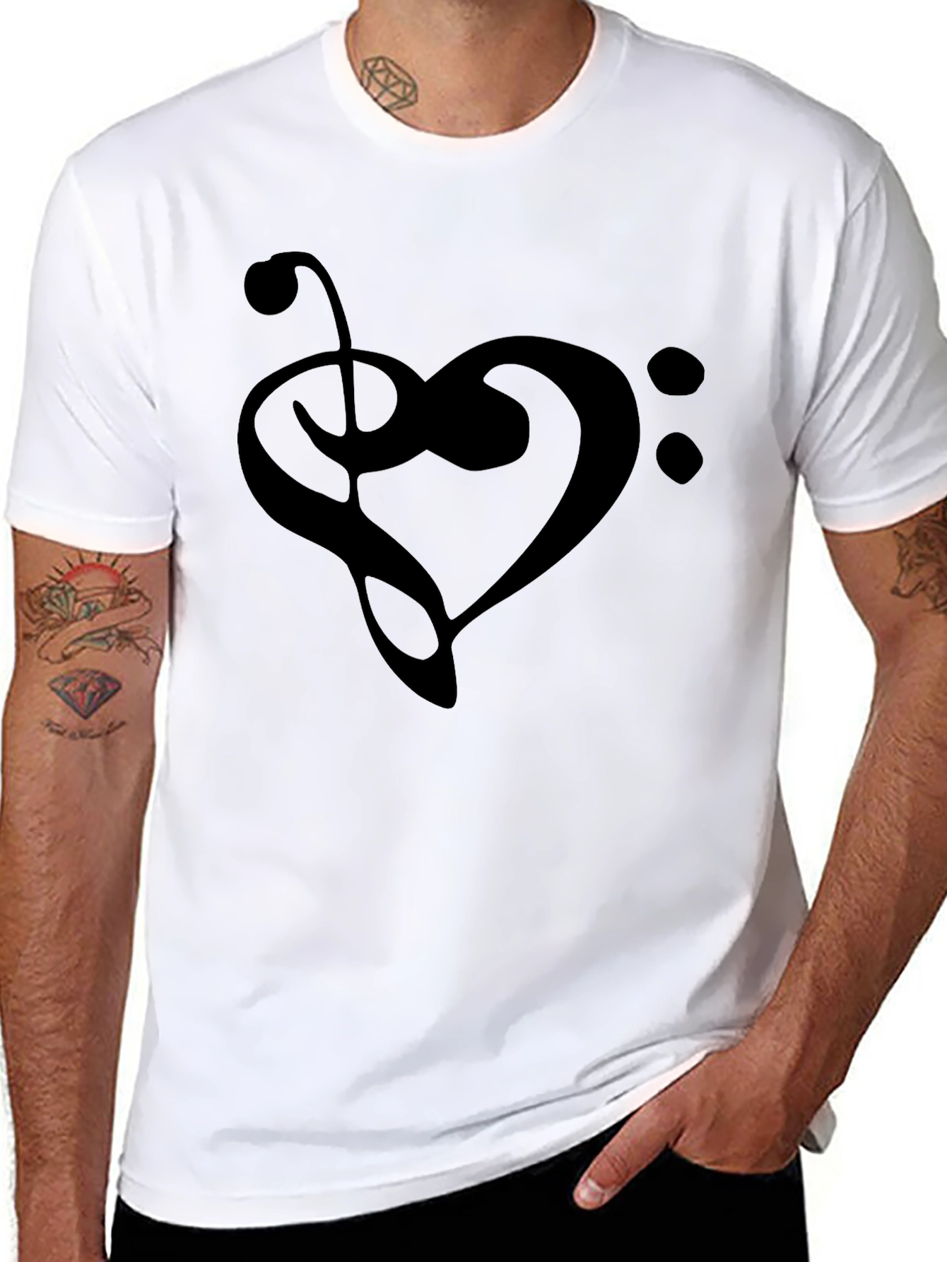 Musical Heart T-Shirt - Express Your Passion