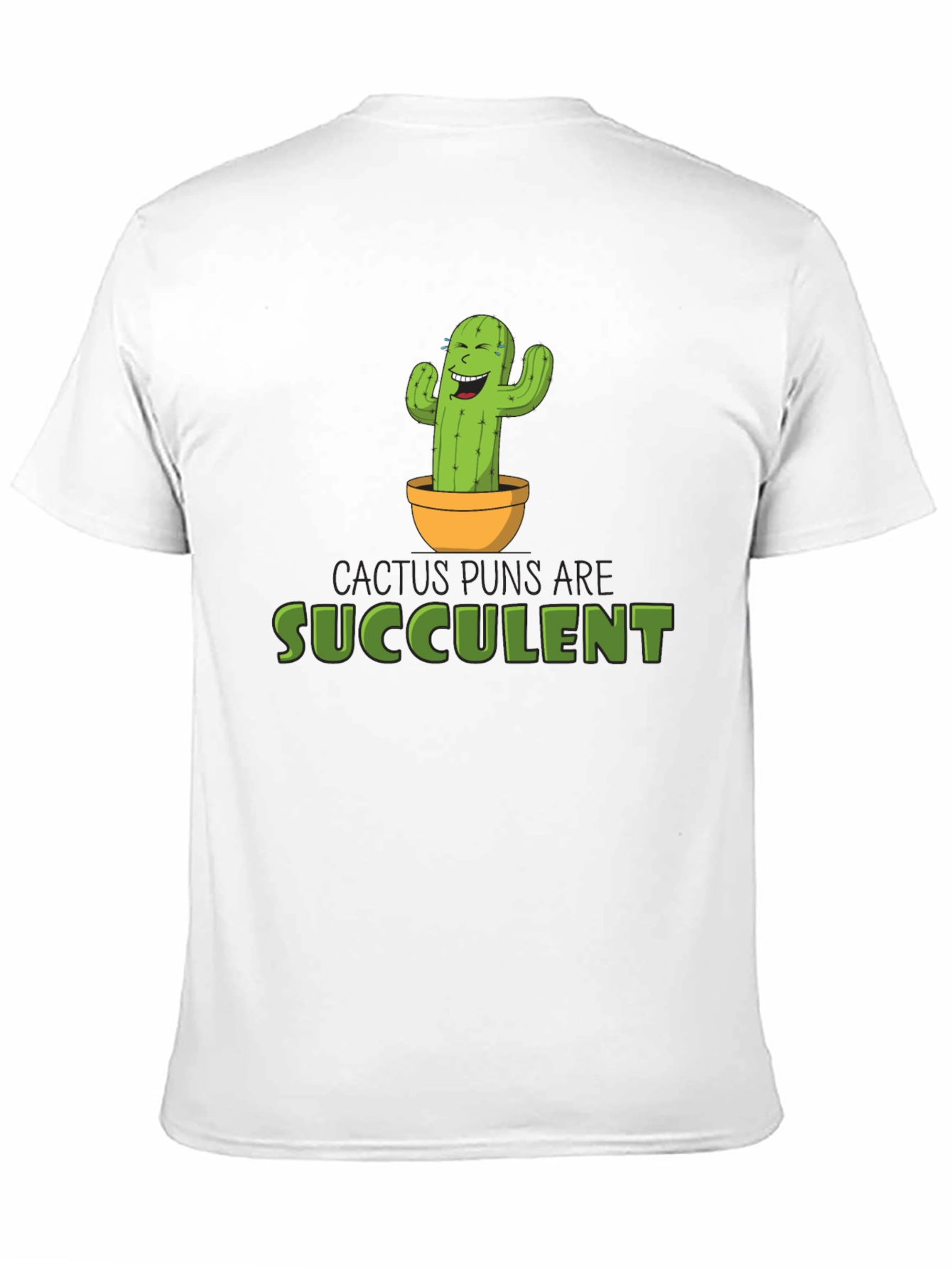 Cactus Puns Are Succulent Black Graphic Tee