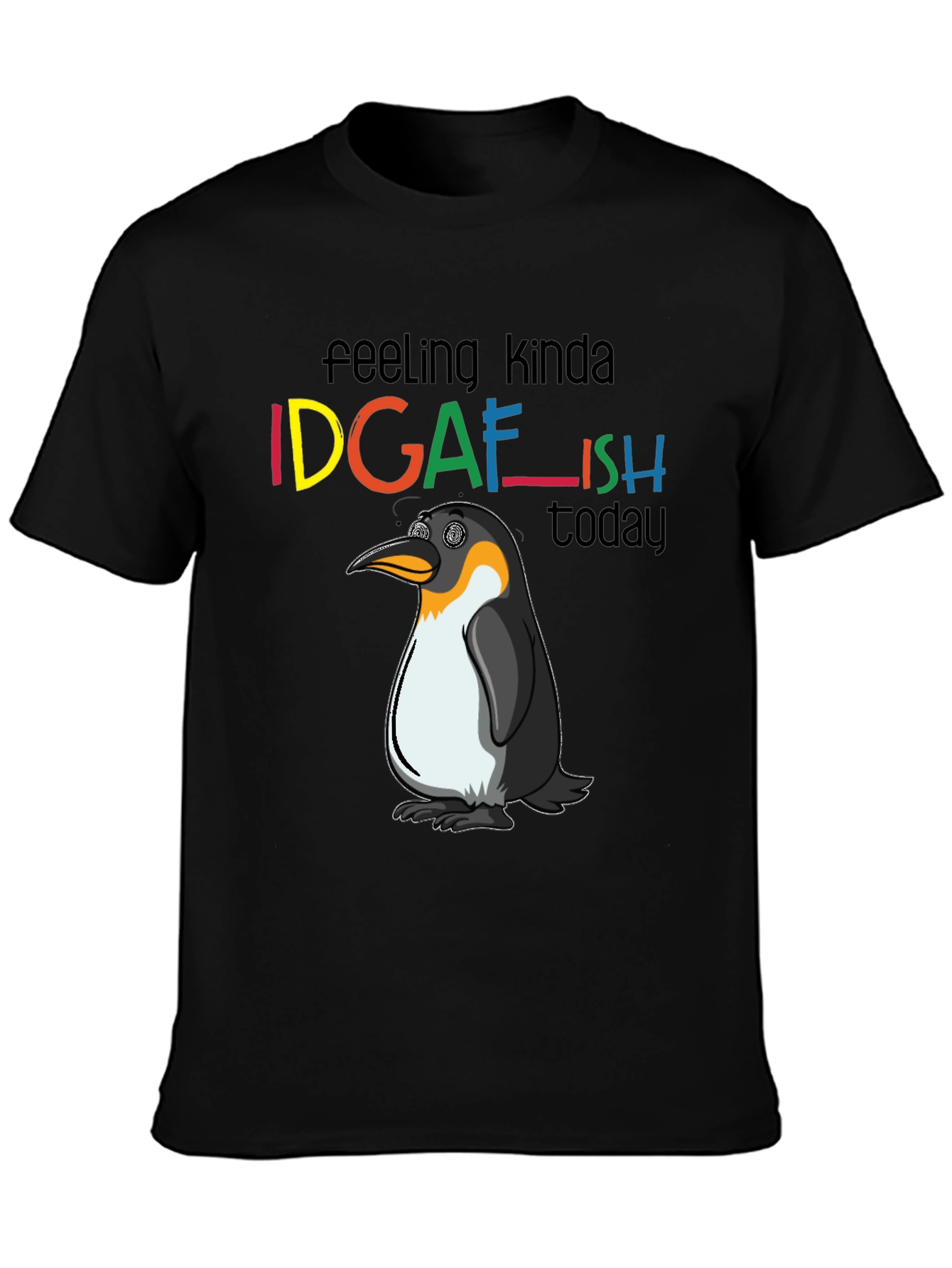 IDGAFish T-Shirt: Funny Penguin Graphic Tee