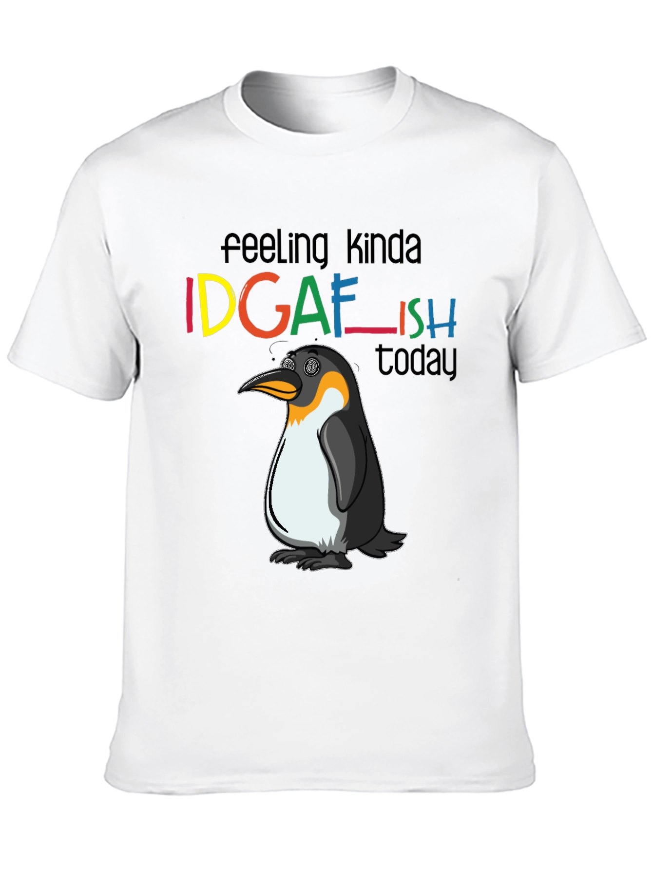 IDGAFish T-Shirt: Funny Penguin Graphic Tee