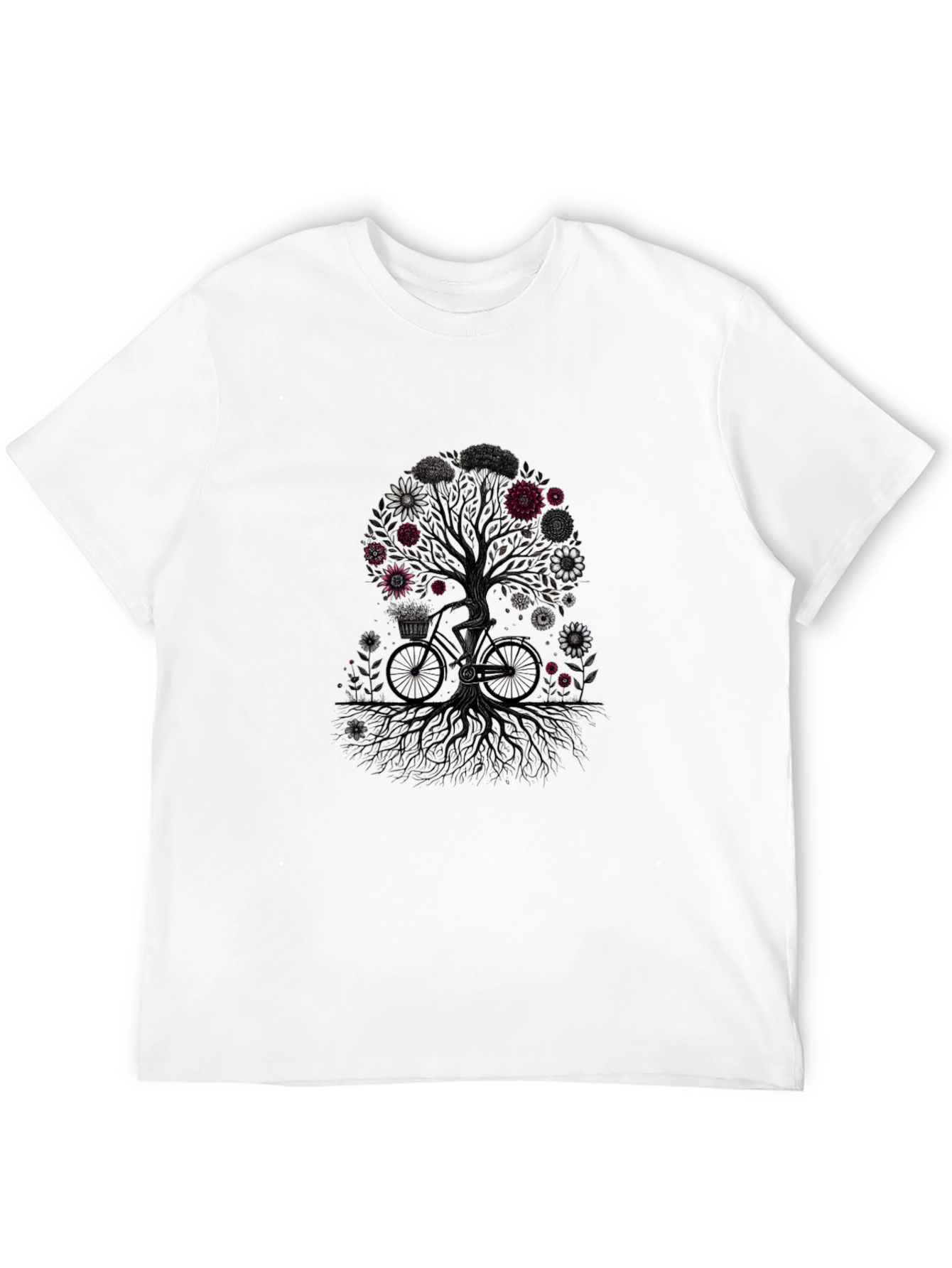 Tree of Life Bicycle Graphic Tee - Black