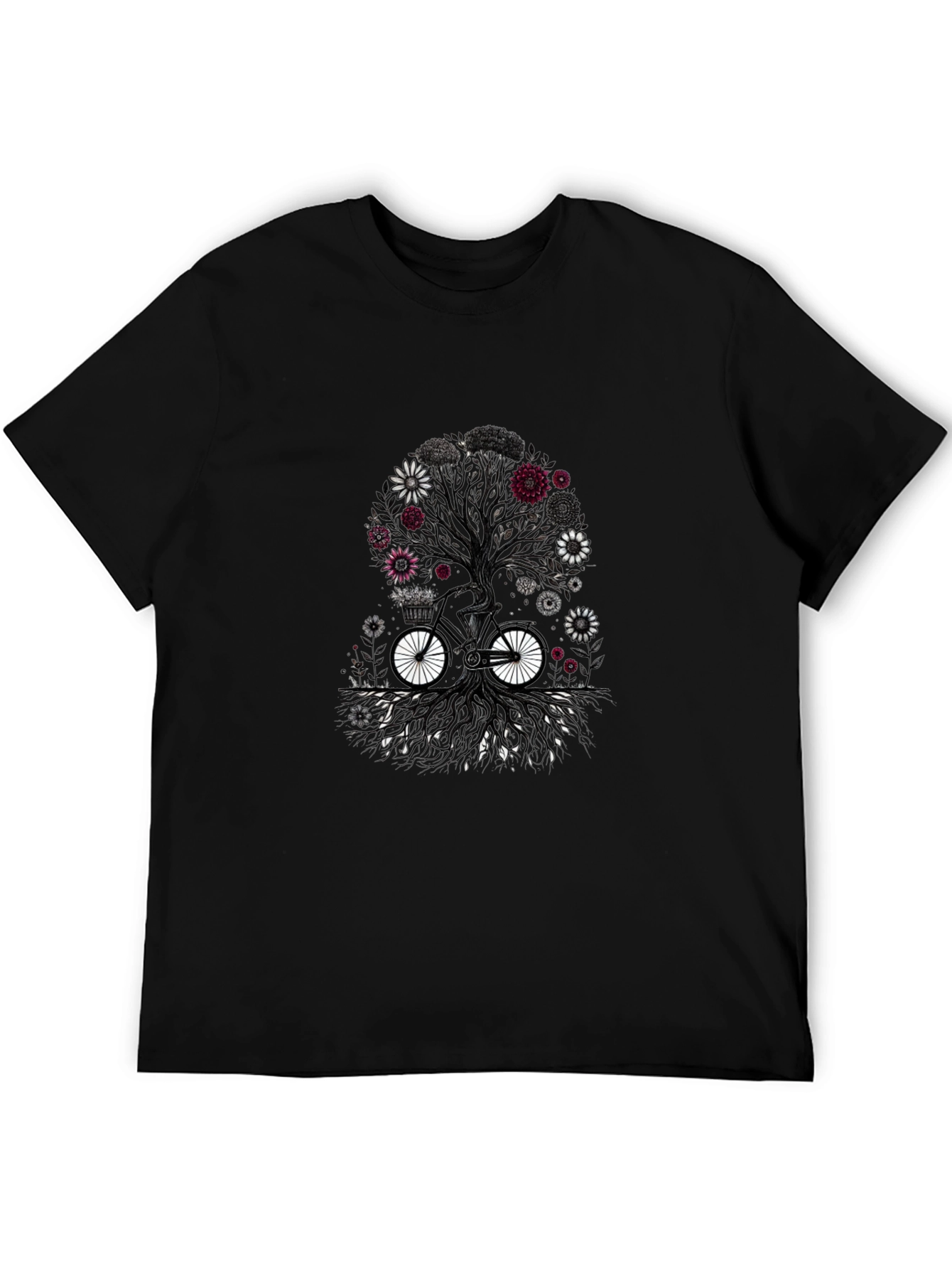 Tree of Life Bicycle Graphic Tee - Black