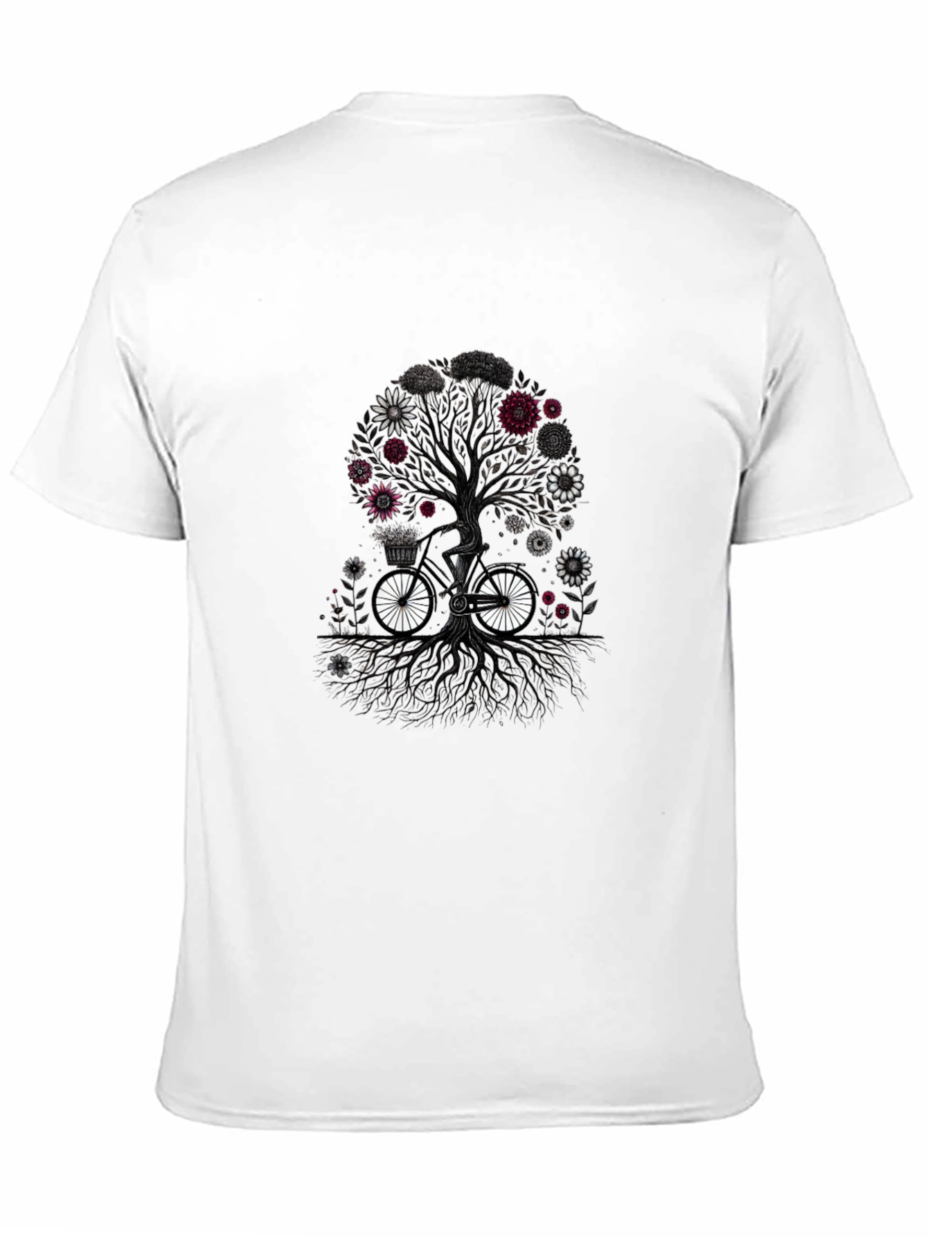 Tree of Life Bicycle Graphic Tee - Black