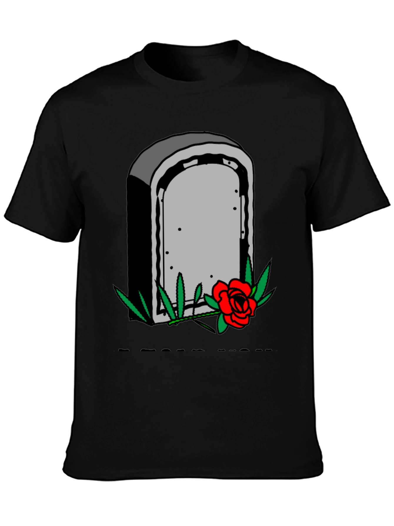 Grave & Rose Graphic T-Shirt - Edgy Casual Wear